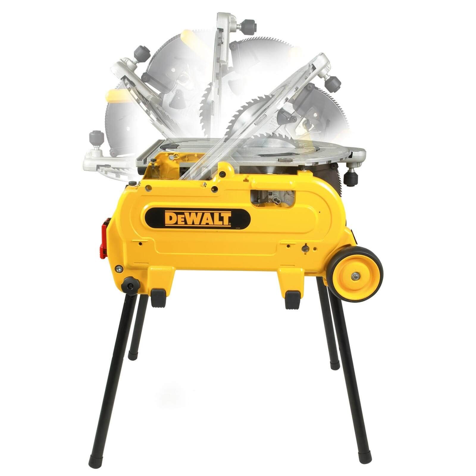 DeWalt Paneelsäge DeWALT D27107XPS-QS Kapp- Tisch-, + und 2000W Zubehör-Set Gehrungssäge