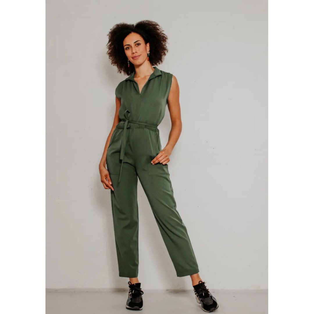 Very Cherry Jumpsuit Charlie Jumpsuite Steam Velvet - Overall