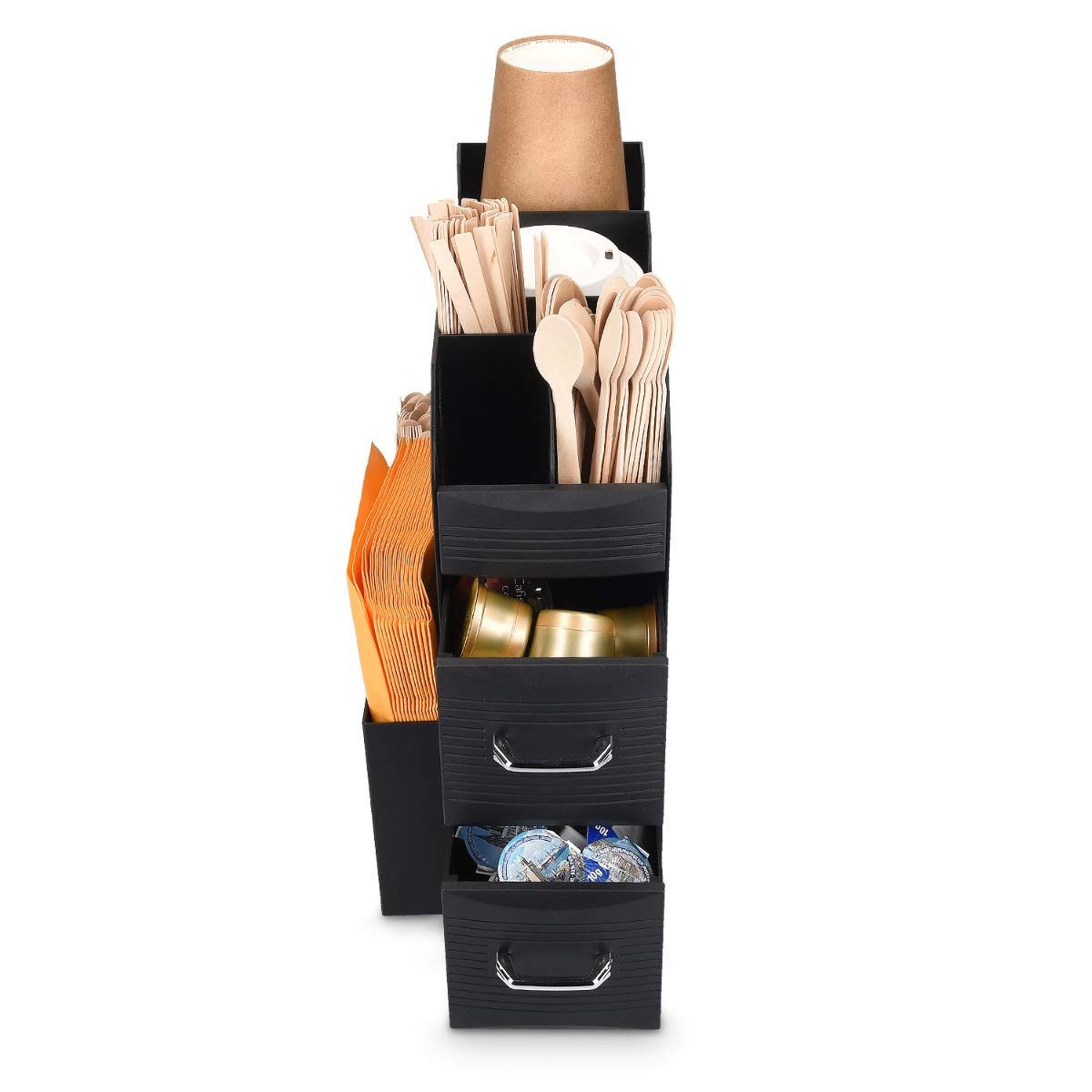 Navaris Kapselspender Navaris Kaffee Organizer mit Fächern für Kaffeezubehör – Bild 5 von 5