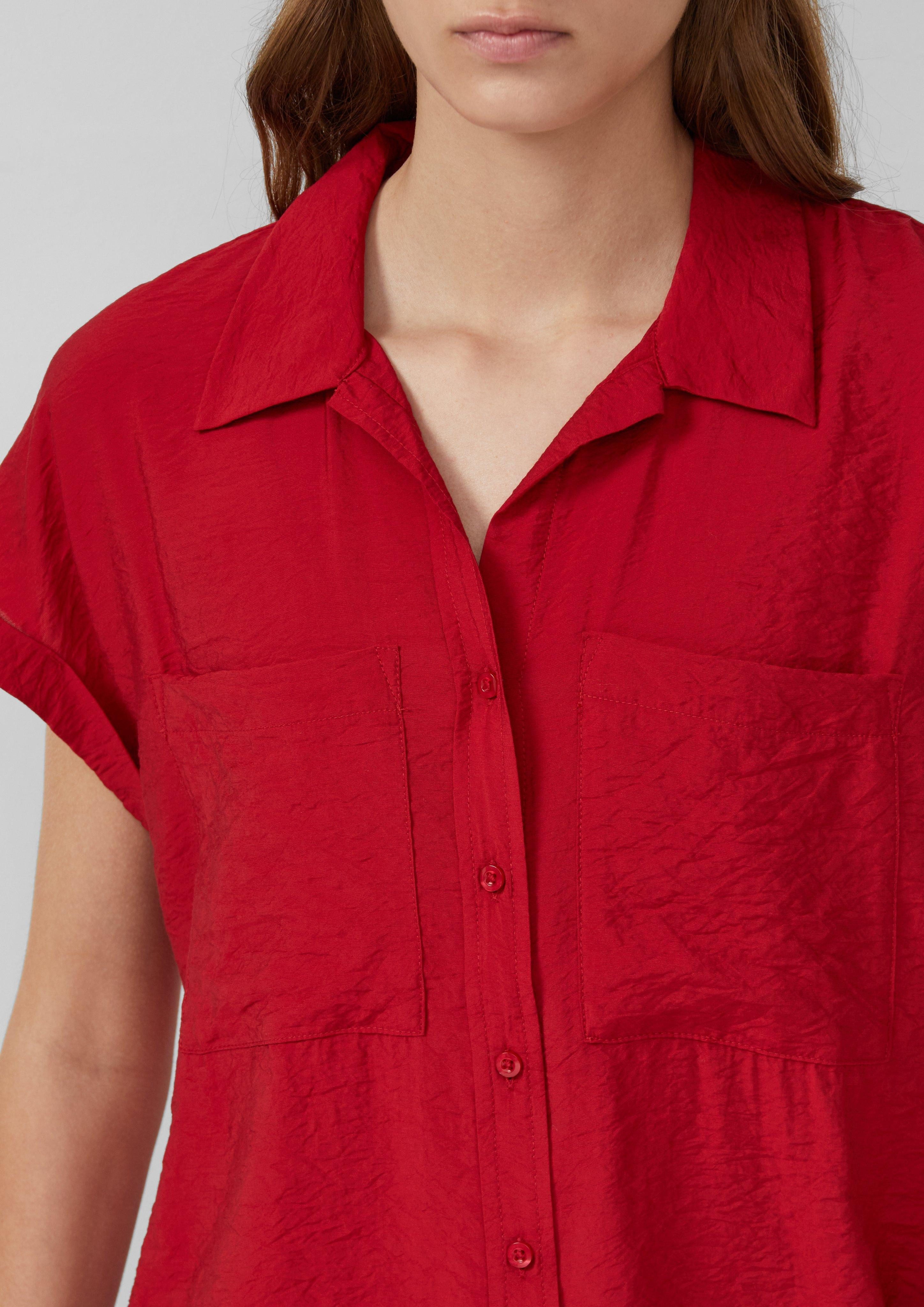 s.Oliver Blusentop Bluse aus strukturiertem Viskosemix günstig online kaufen