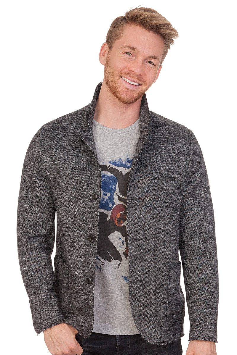 1890 Country Trachtenjanker Френчи - STEYR - dunkelgrau