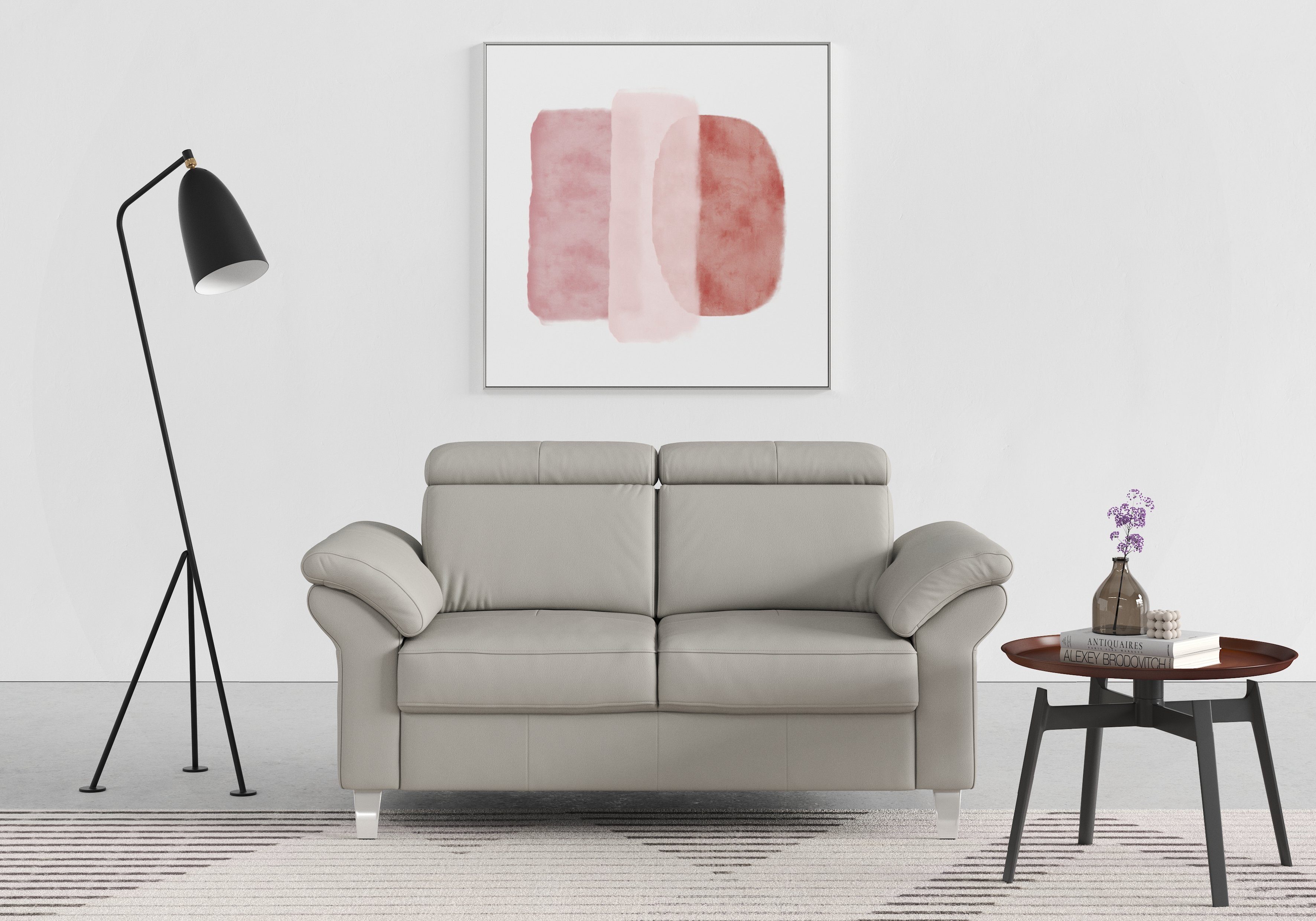 sit&more 2-Sitzer Arngast, inklusive Federkern und Kopfteilverstellung