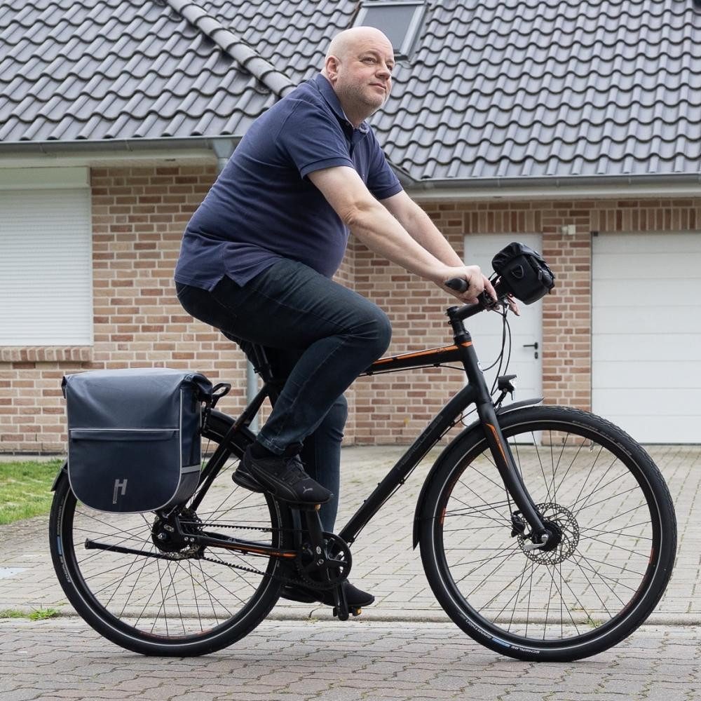 Haberland Fahrradtasche Haberland Einzeltasche eMotion blau/reflex - wassergeschützte Gepäcktr