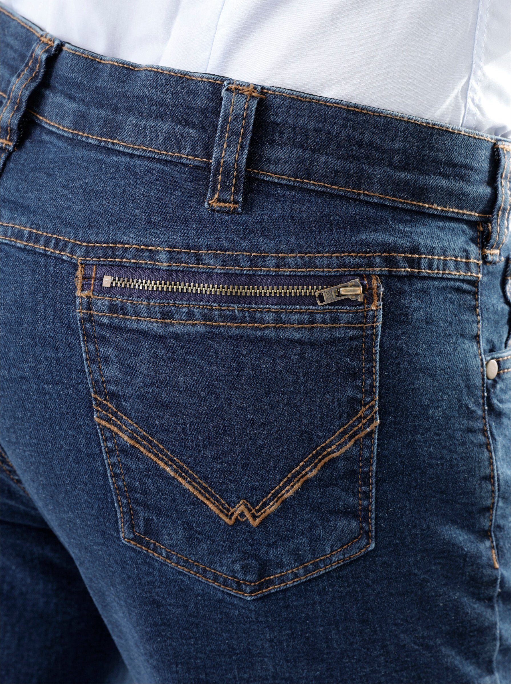 Sieh an! Jeans blue-stone-washed Bequeme