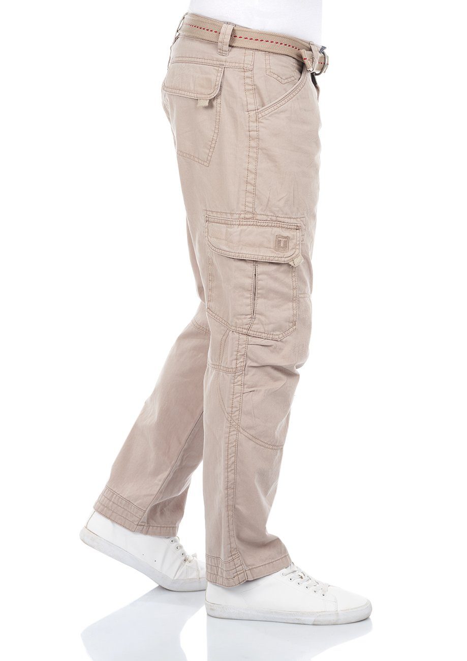TIMEZONE Cargohose Herren Stoffhose BenitoTZ Loose Fit Freizeithose aus 100% Baumwolle