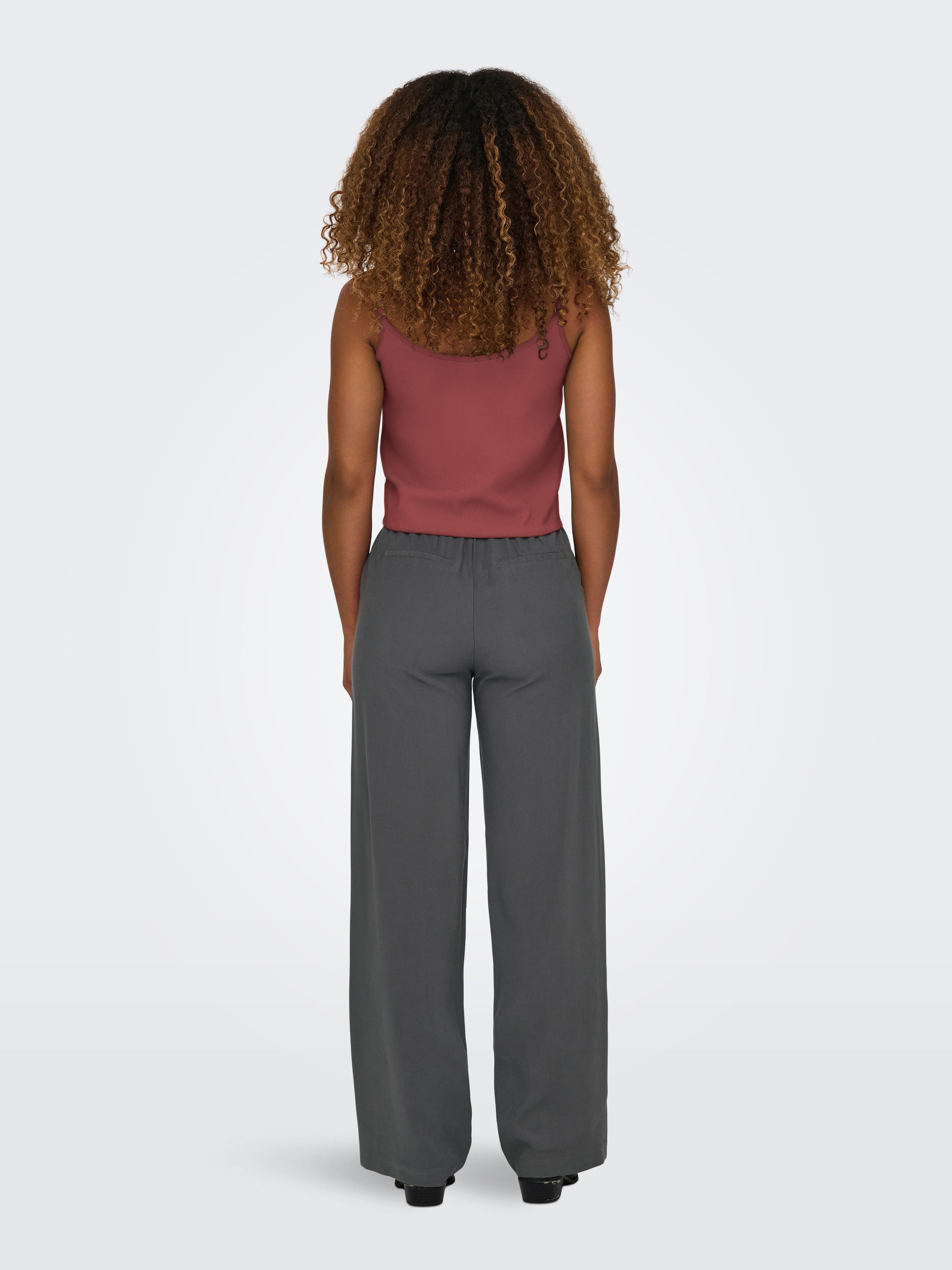 ONLY Trägertop ONLLECEY SL KNOT SINGLET NOOS WVN Materialmix, regular fit