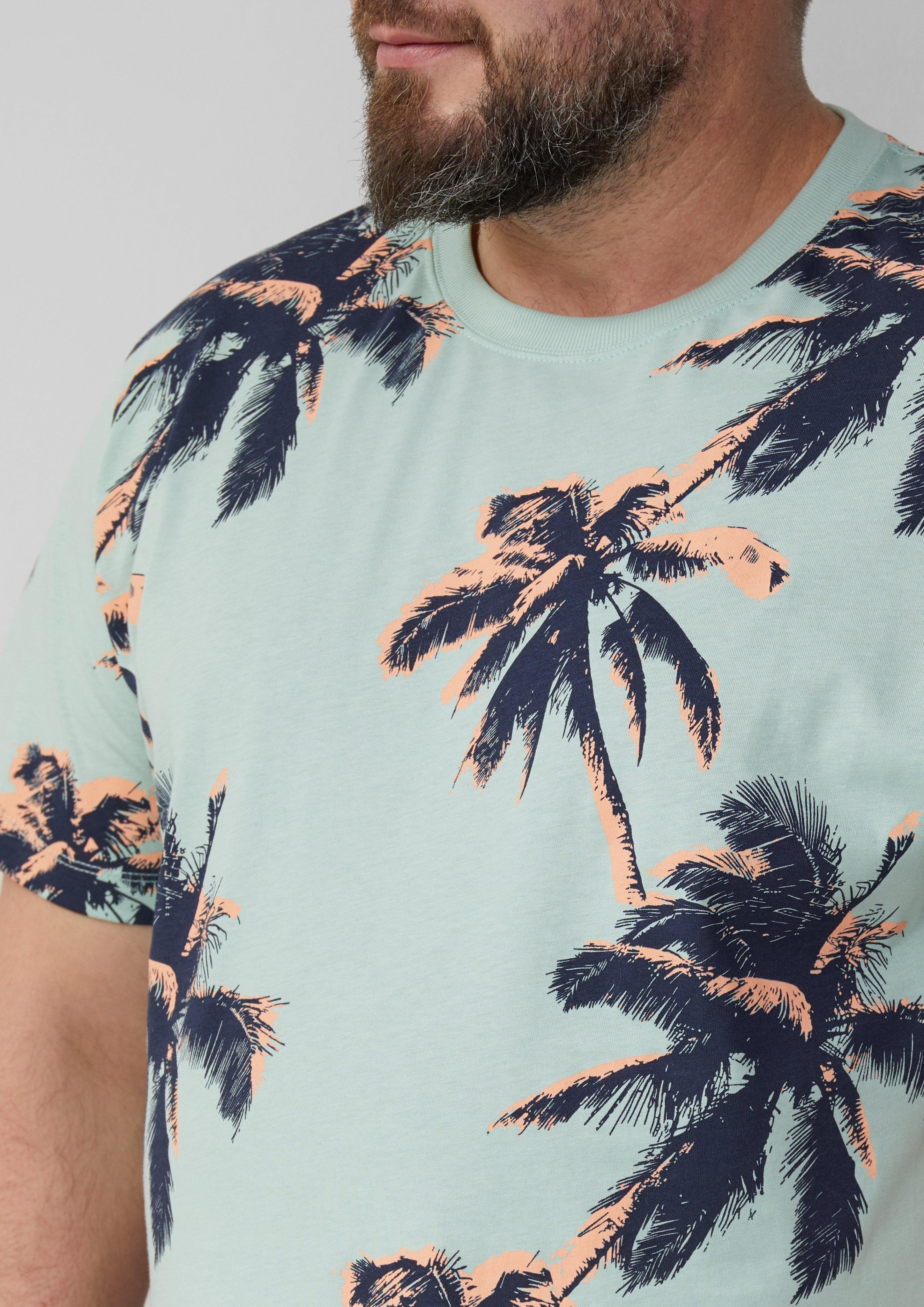 s.Oliver Kurzarmshirt T-Shirt aus Baumwolle mit günstig online kaufen
