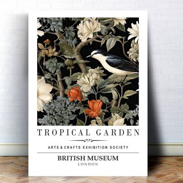 homestyle-accessoires Poster Bilder Bilderset Wandbilder TROPICAL GARDEN BIRDS 3er Set Print, Ohne Bilderrahmen