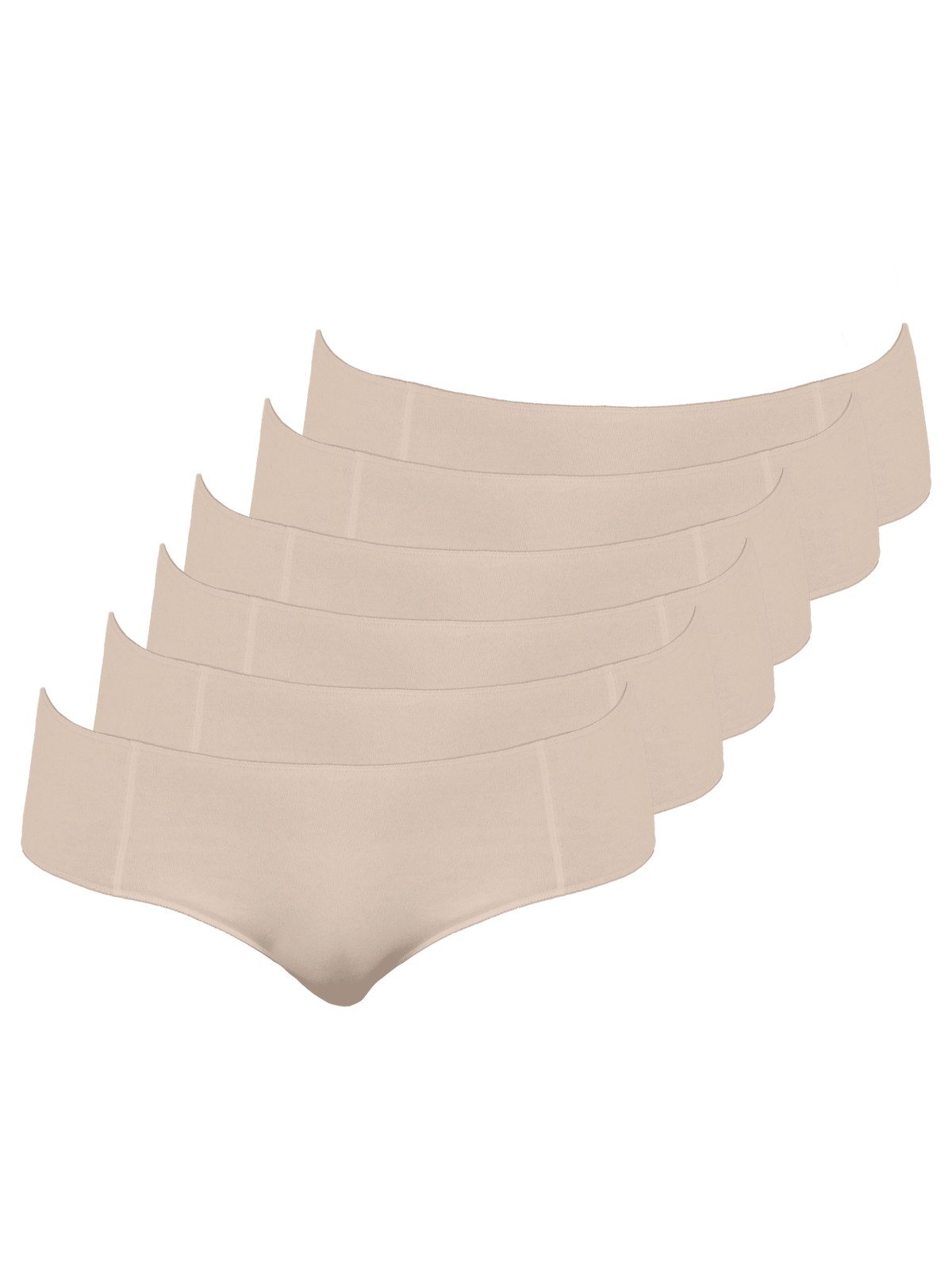 Hüftslip 6er Pack Damen Hüftslip Cotton light