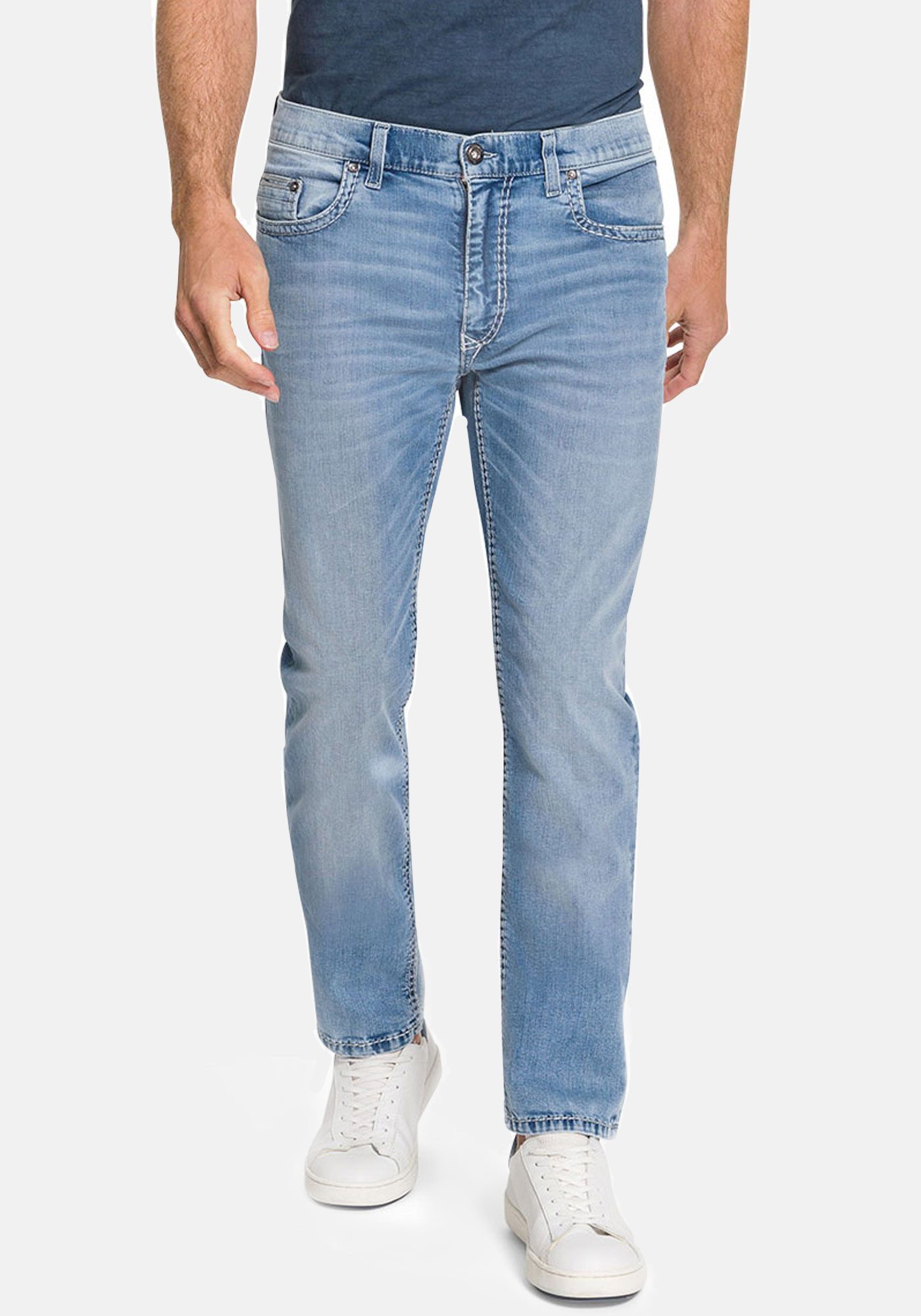 Pioneer Authentic Jeans 5-Pocket-Jeans RANDO - Regular Fit, Handcrafted mit dicken Nähten