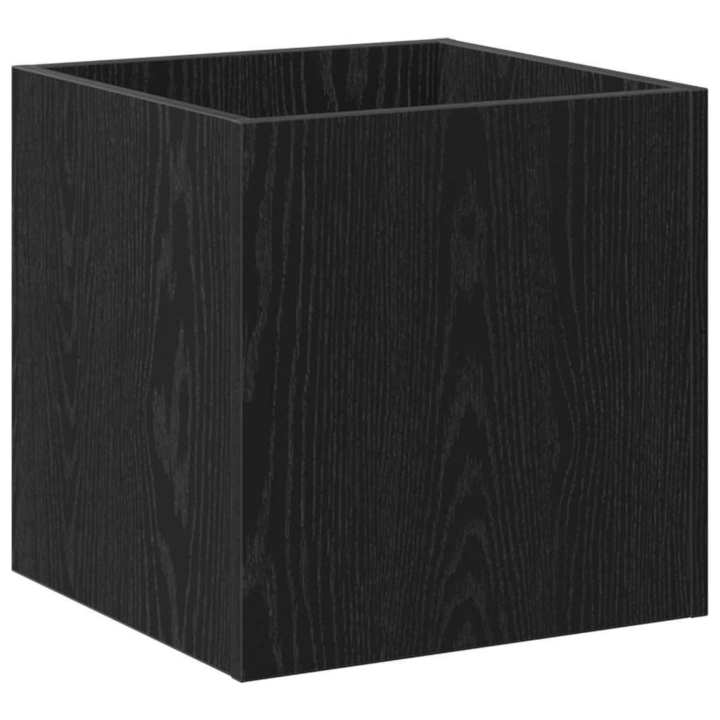 vidaXL Übertopf, Blumentopfschachtel Schwarz Eichen-Optik 40 x 38,5 x 40 cm