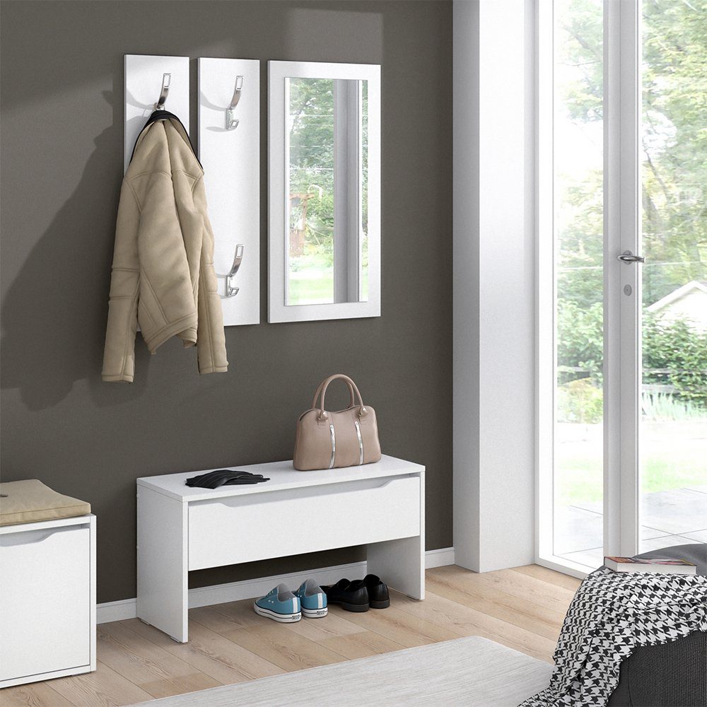 Vicco Garderobe Flurruben Weiss Garderobenset Schuhbank Komplettflur Online Kaufen Otto