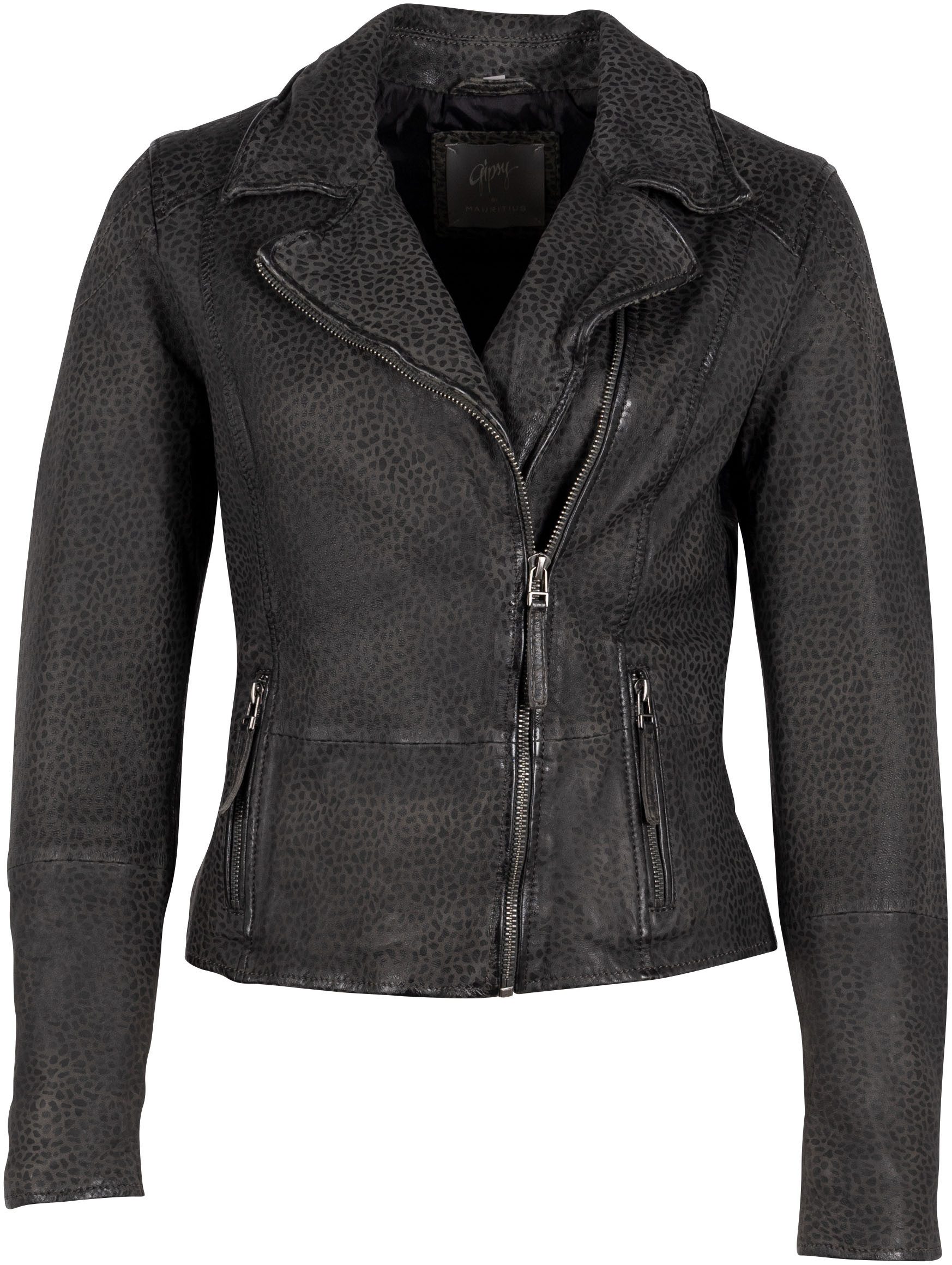 Mauritius Lederjacke GWAnimala mit asymetrischem Reißverschluss, Animal Prä günstig online kaufen