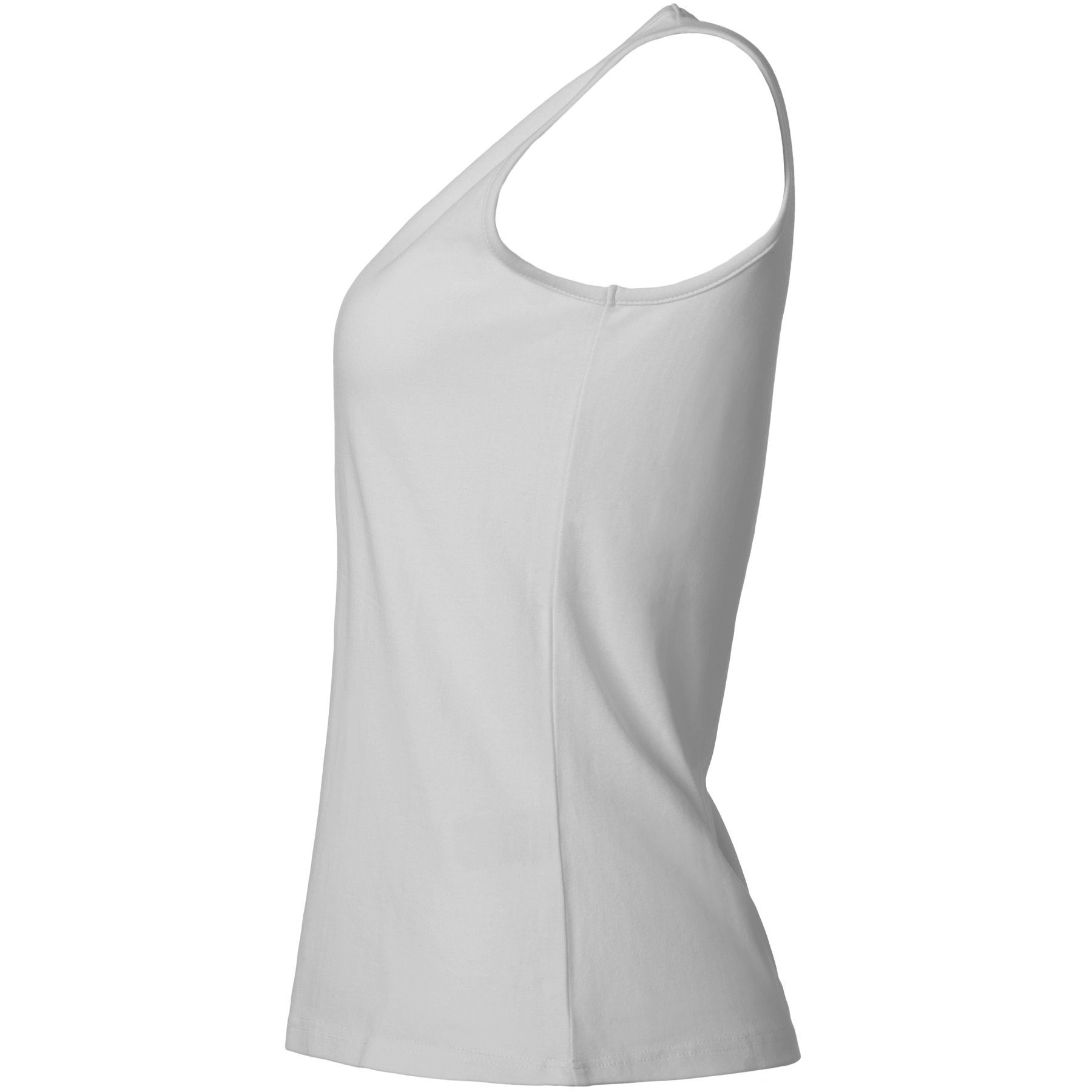 dressforfun Tanktop Achselshirt, Für viele Outfits und Auftritte, Einfarbiges Damen Top (Trägershirt, Konfektionsgröße XL in hellgrau) Leicht körperbetonter Sch – Bild 5 von 5