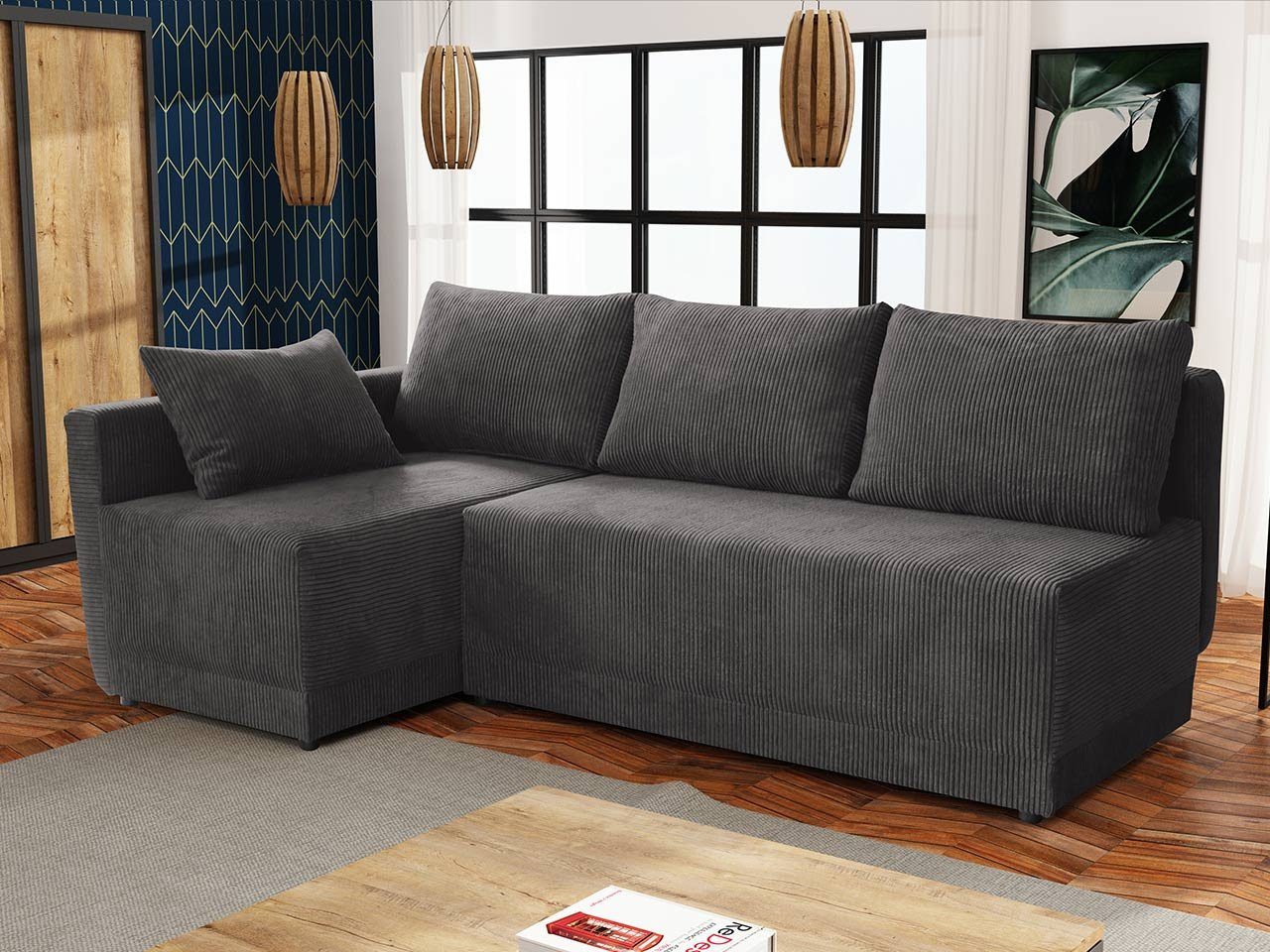 MIRJAN24 Ecksofa Nestor Cord, mit Bettkasten günstig online kaufen