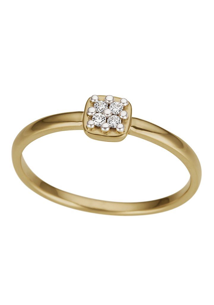 Firetti Diamantring Schmuck Geschenk Gold 333 Damenring Goldring Diamant, mit Brillanten