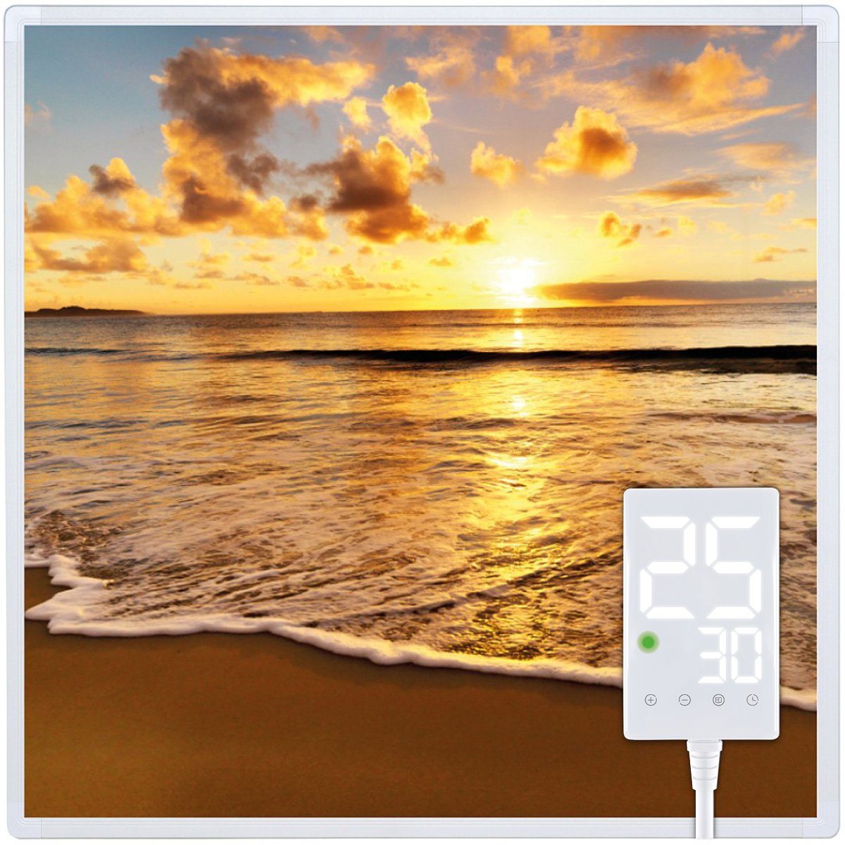 Heidenfeld Infrarotheizung HF-HP105 Strand 1 Elektroheizung inkl. Thermosta günstig online kaufen