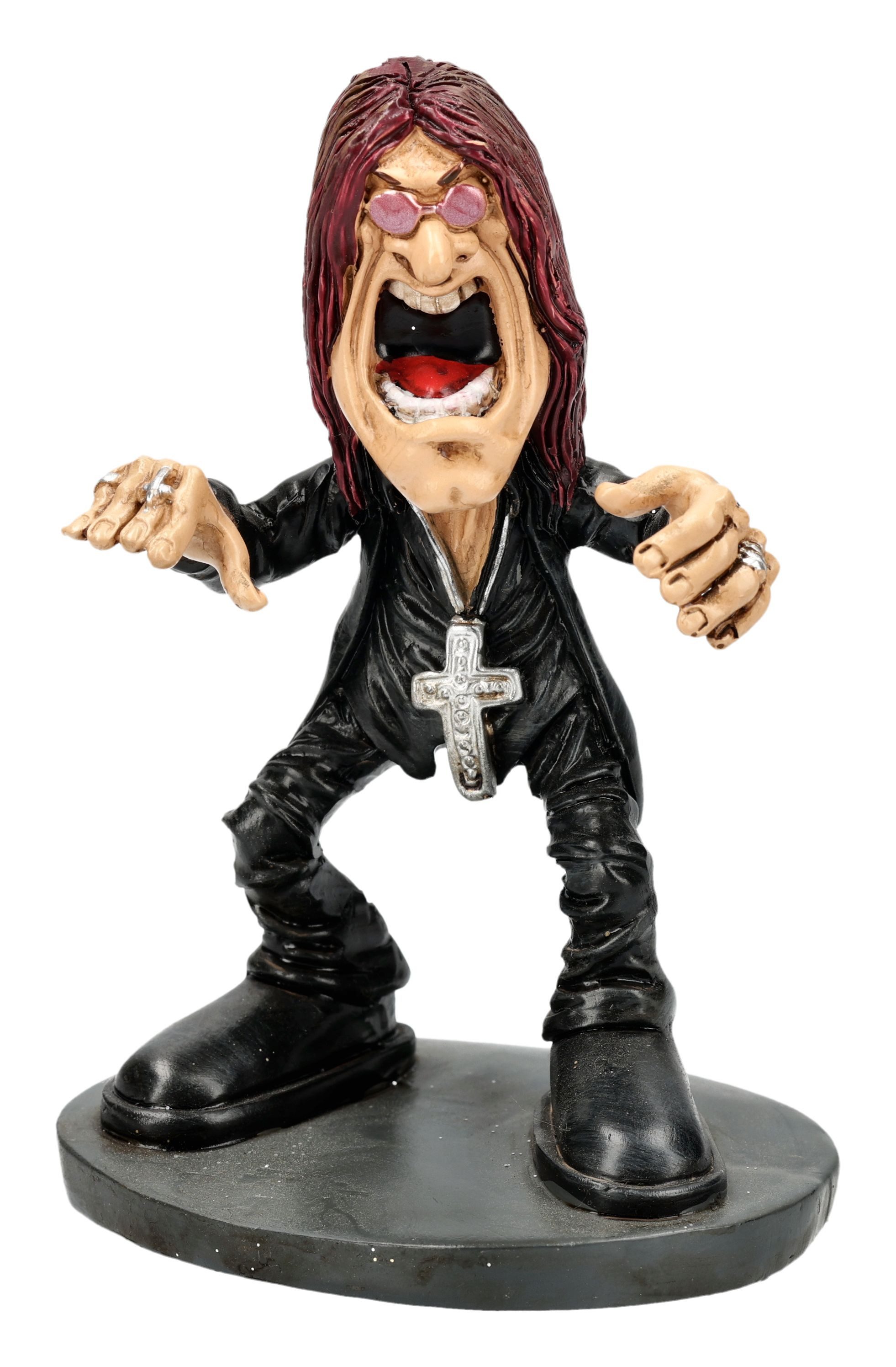 Figuren Shop GmbH Dekofigur Paranoid Sänger Ozzy Figur – Rockstar Sammlerfigur 10 cm Polyresin