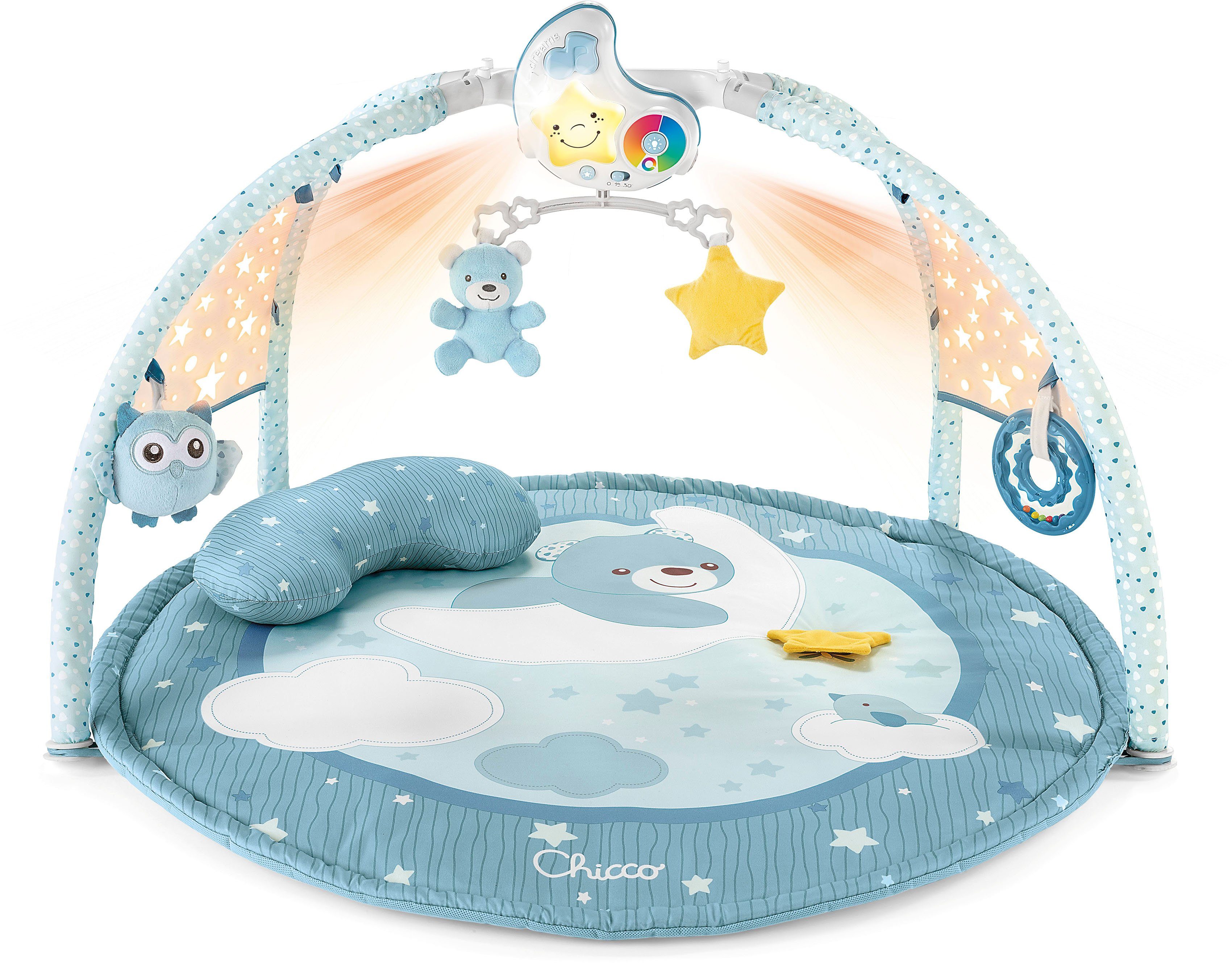 Chicco Baby Gym Farbspiel Gym, Blue, mit Projektionen und Melodien