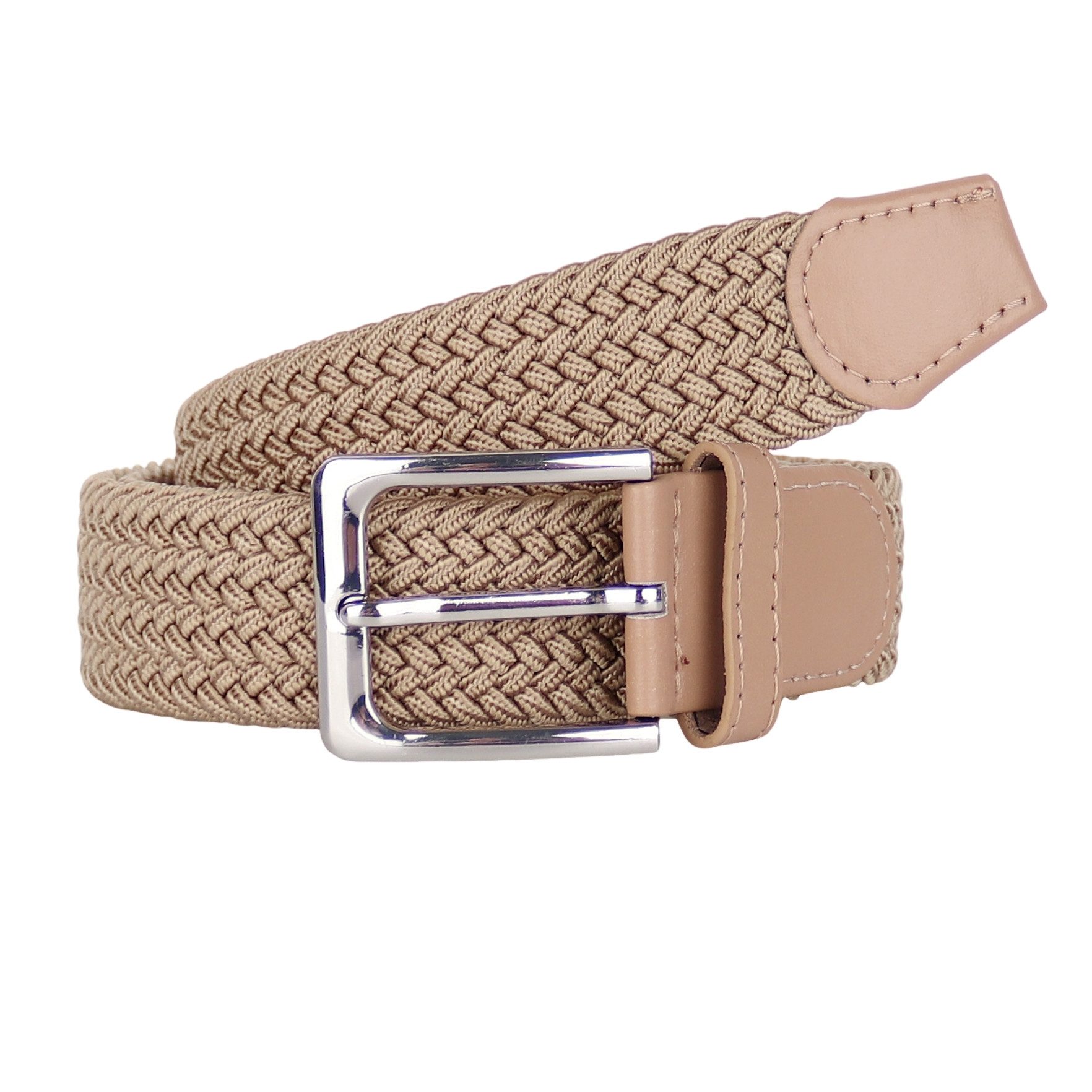MIRROSI Flechtgürtel Elastischer Stoffgürtel Flechtgürtel für Damen und Herren (Super Weich, Atemungsaktiv, 3,5CM Breit) Geflochtener Stretchgürtel Dehnbarer Gürtel UNISEX