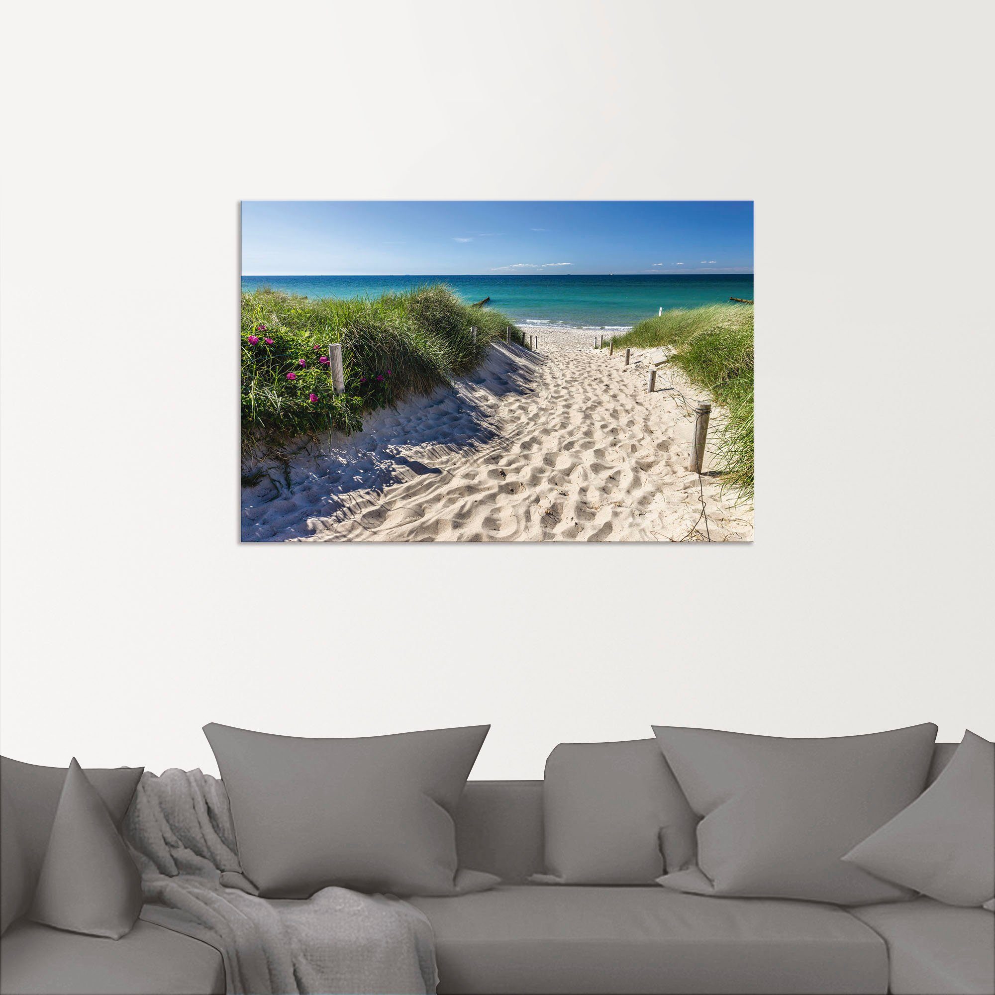 Artland Wandbild Weg zum Strand an günstig online kaufen
