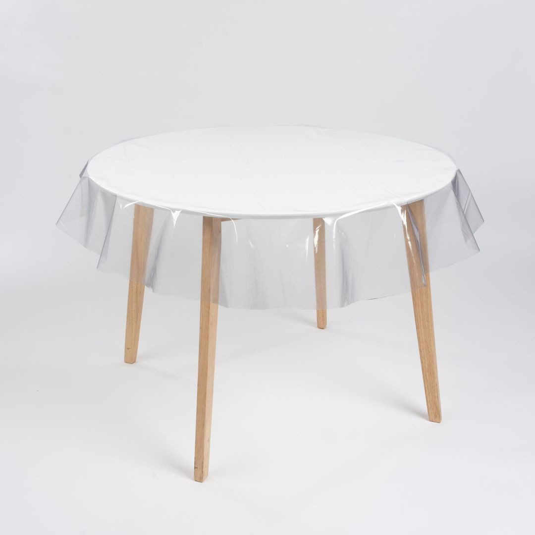 laro Tischdecke Tischdecke rund transparent – PVC, wasserdicht, Ø 140 cm günstig online kaufen