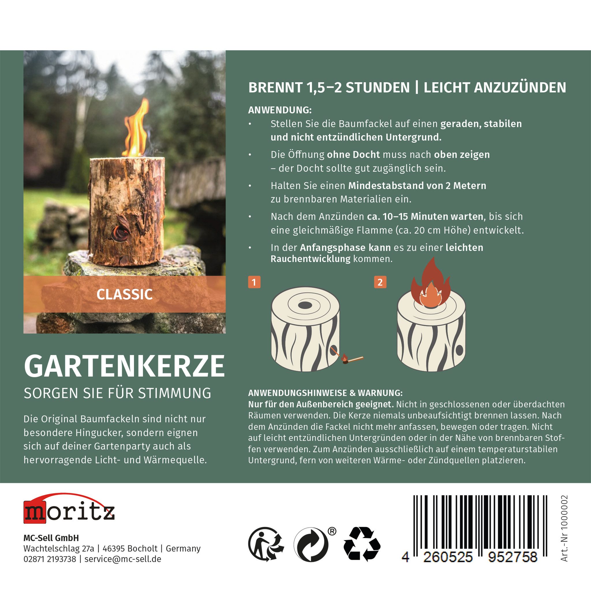Moritz Feuerstelle Schwedenfeuer Sorgen Sie für Stimmung