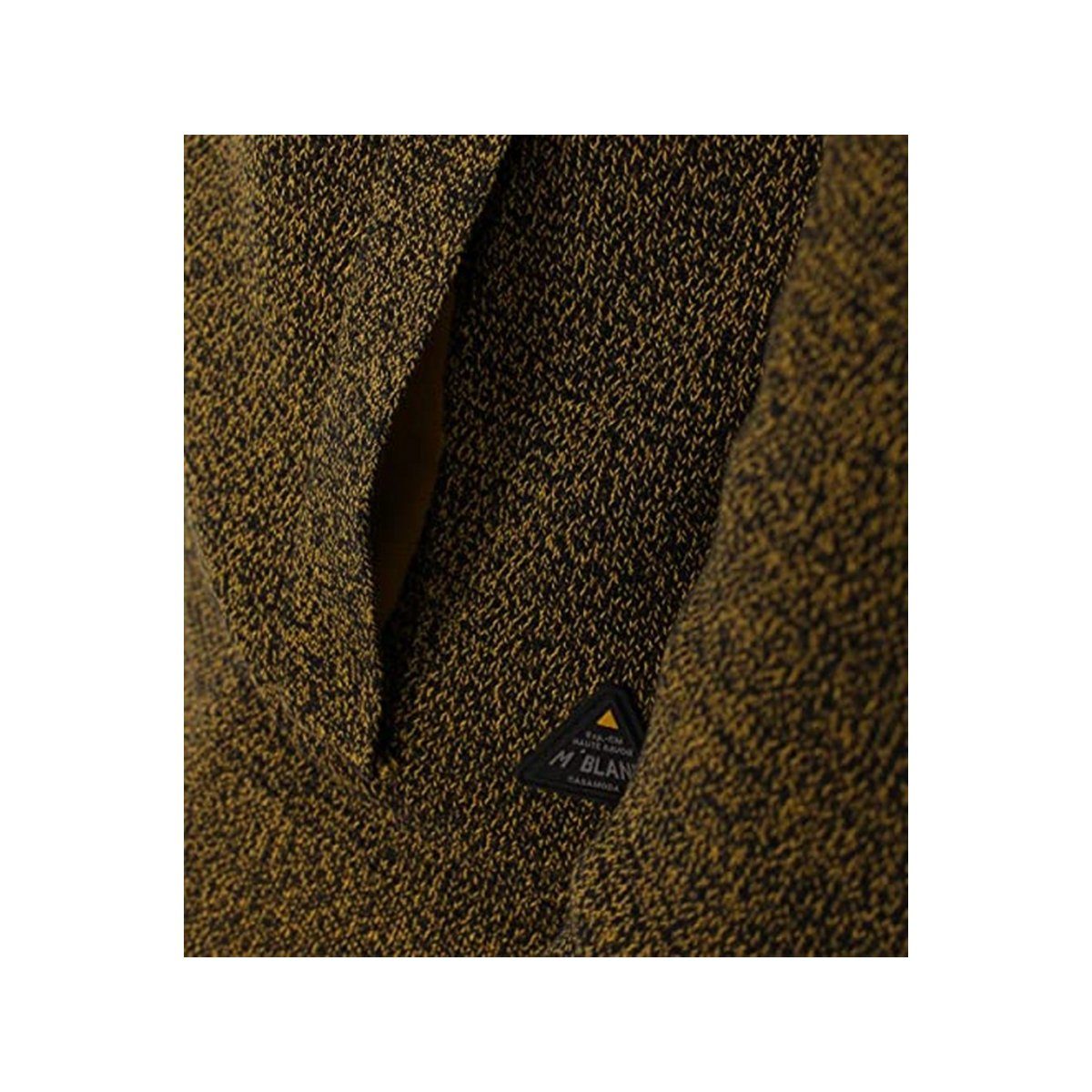 CASAMODA VENTI V-Ausschnitt-Pullover gelb passform textil Senfgelb (1-tlg)