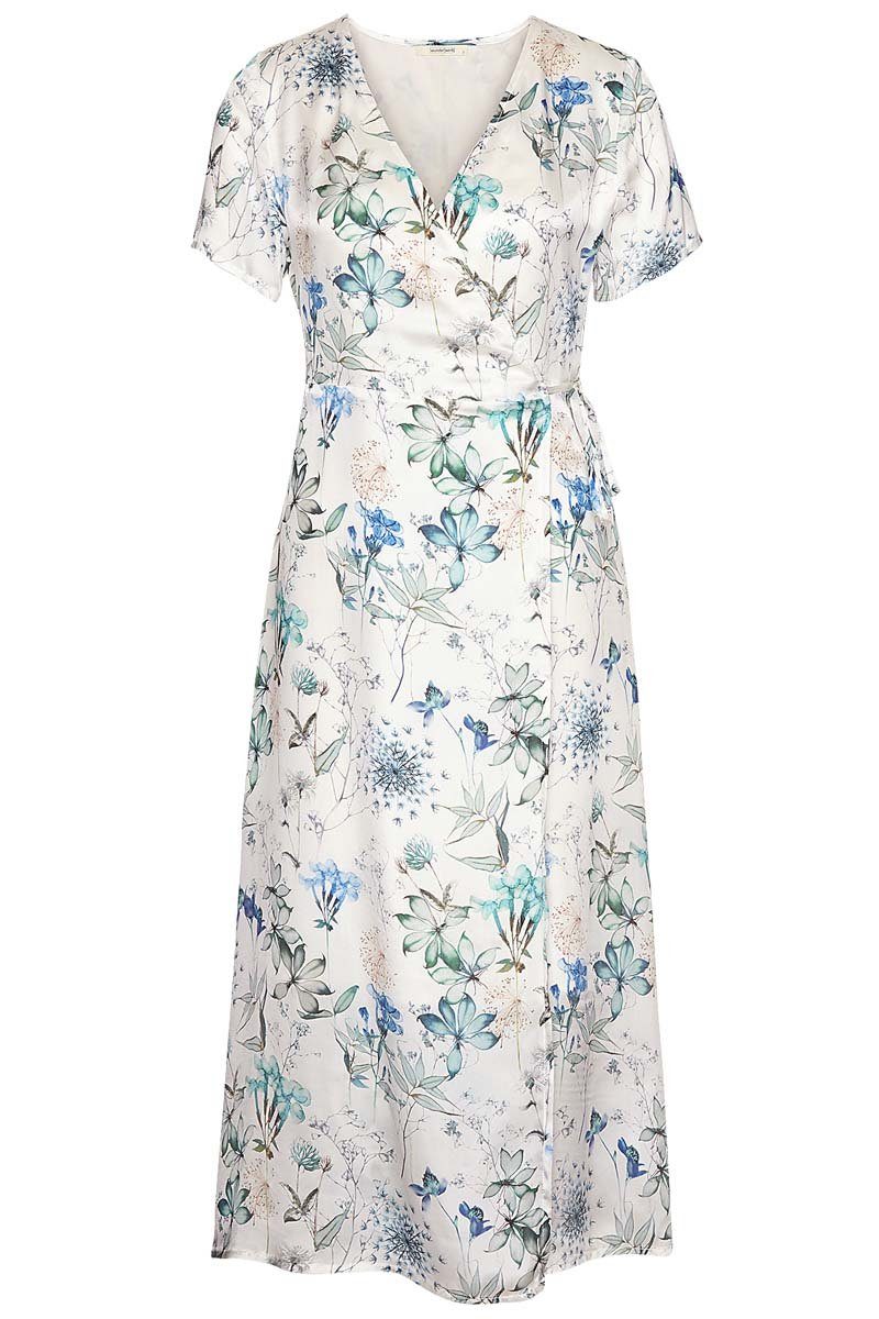 wunderwerk Midikleid Silk wrap dress flower print