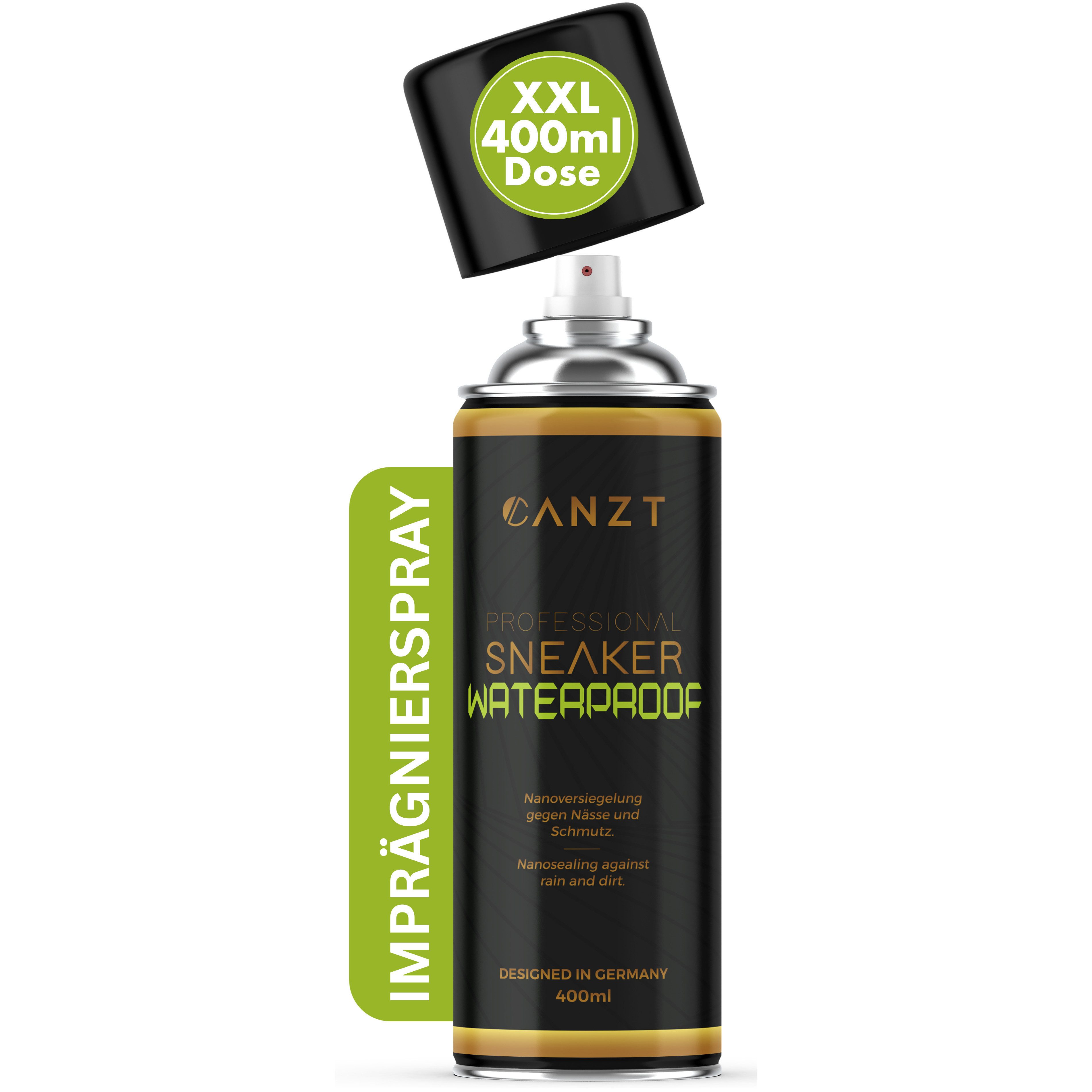 Canzt Imprägnierspray Schuhe für Wildleder, Leder, Nubuk & Textilien - 400ml Schuh-Imprägnierspray (1 St)