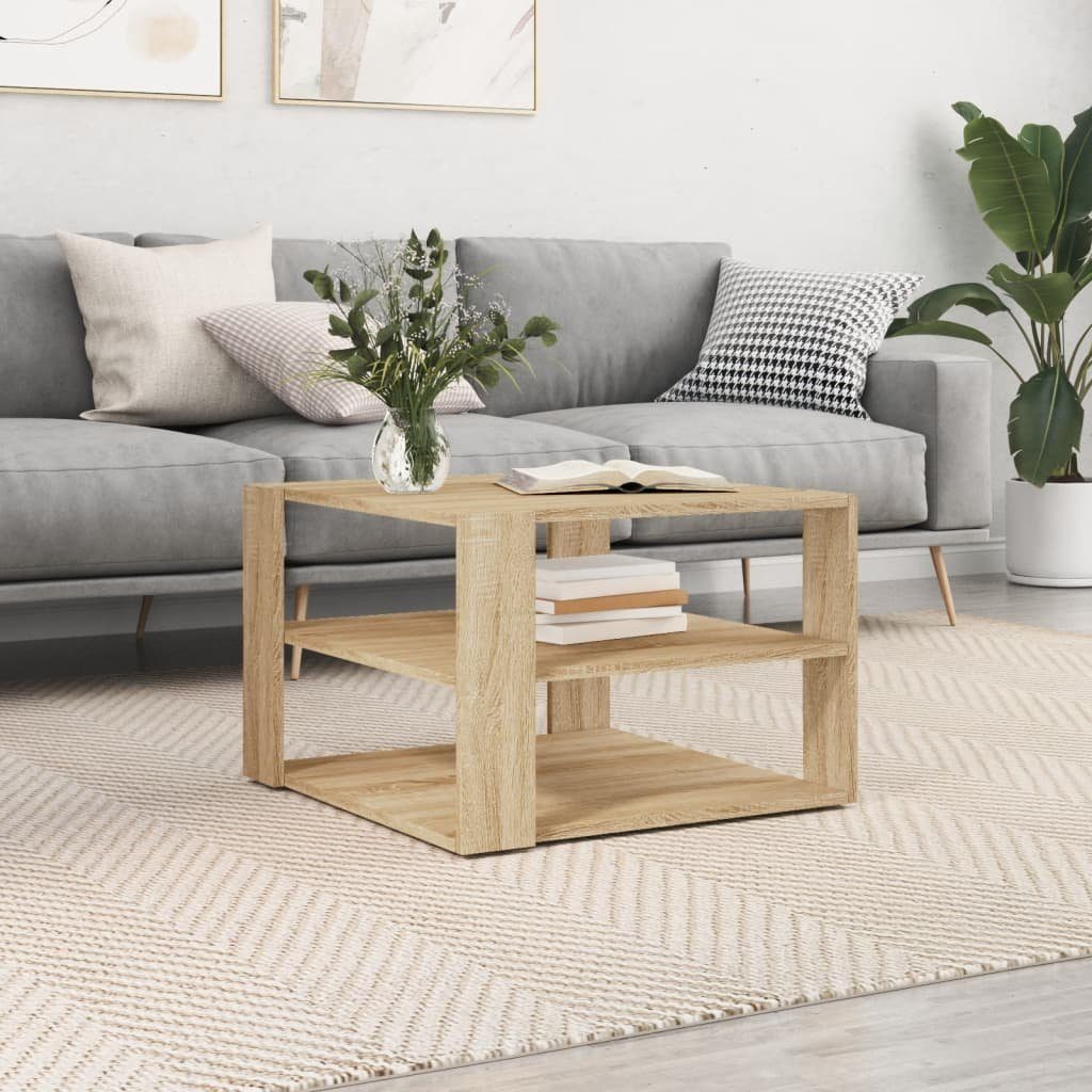 vidaXL Couchtisch Couchtisch Sonoma-Eiche 59,5x59,5x40 cm Holzwerkstoff (1-St)