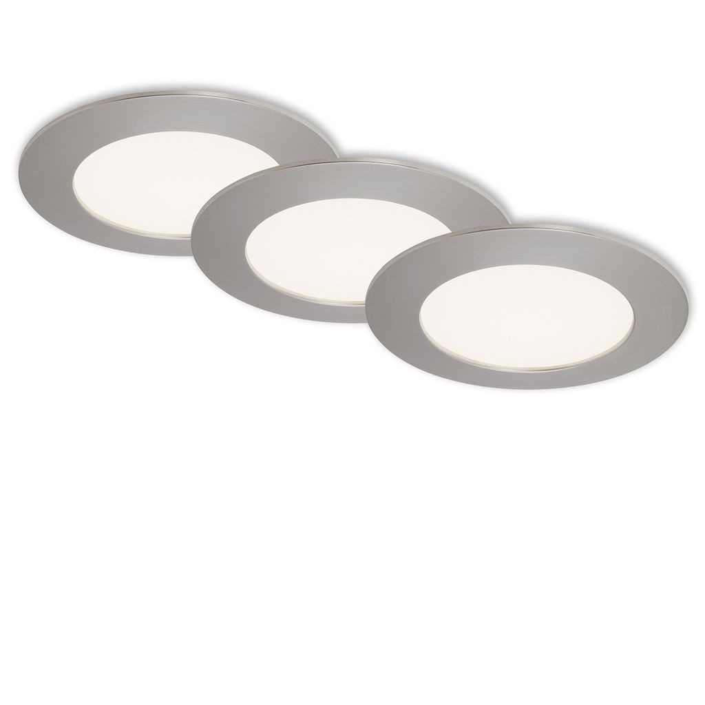 Briloner Leuchten LED Einbaustrahler 7284-032, LED fest integriert, 2700K - Extra-Warmweiß, matt-nickel, LED, Einbaustrahler, Einbauspot