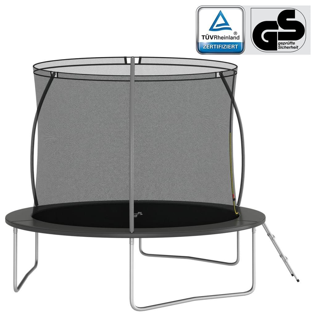 Trampolin-Set Rund kg vidaXL Steckdose cm 305x76 150