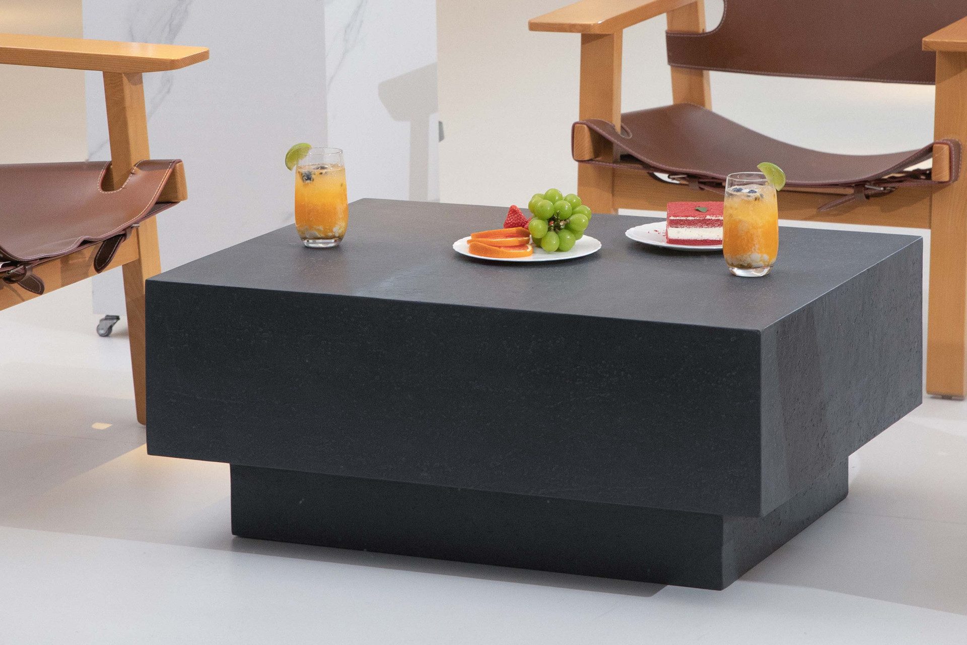 ELEMENTI Gartentisch TEVERE aus Beton, modern, Outdoor Tisch (1-St., Gartentisch aus Beton), Beton,Schieferschwarz
