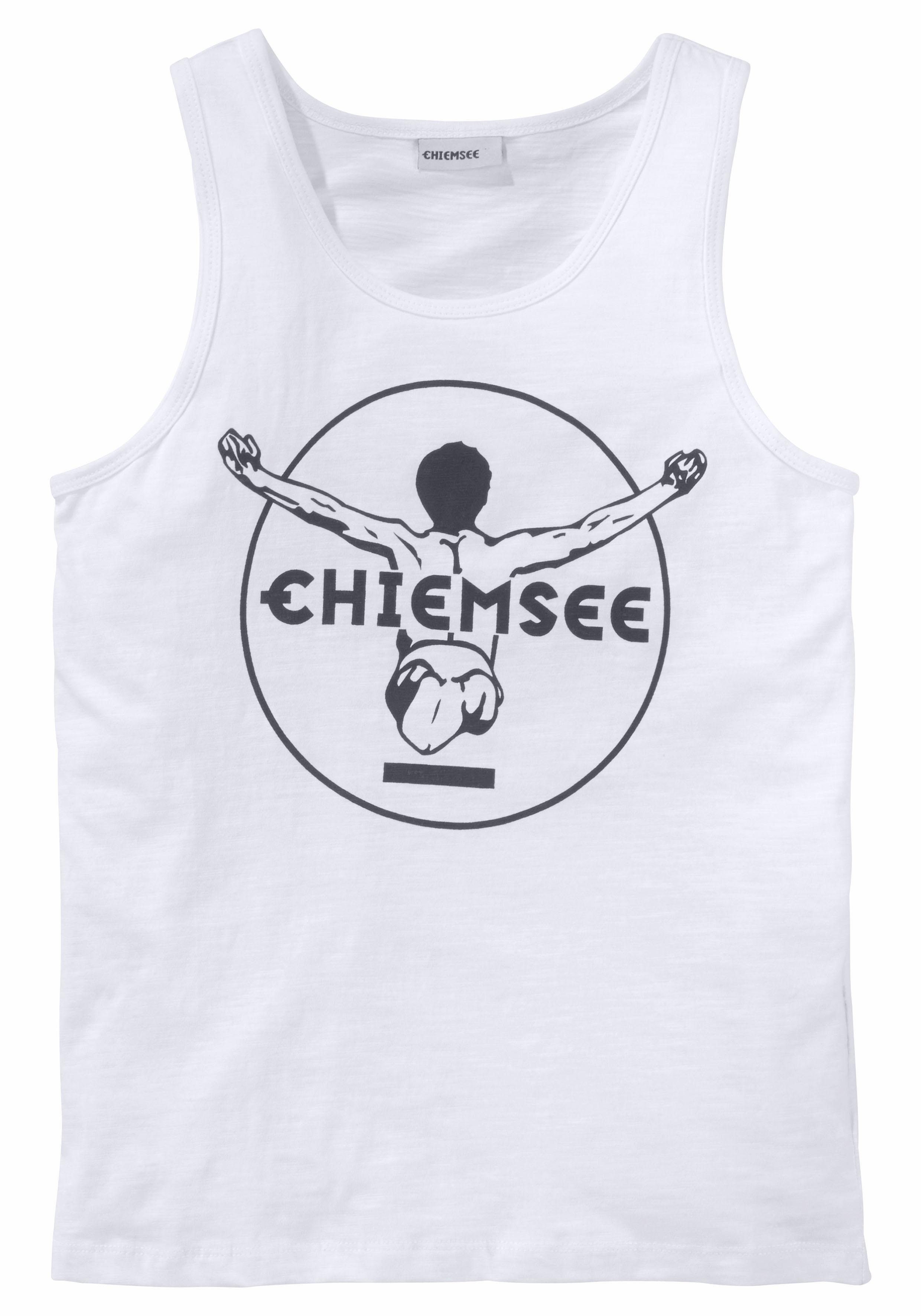 Chiemsee Tanktop BASIC mit Logo-Druck in Kontrast. Reduzierter Preis € 9,09. Unverbindliche Preisempfehlung € 12,99
