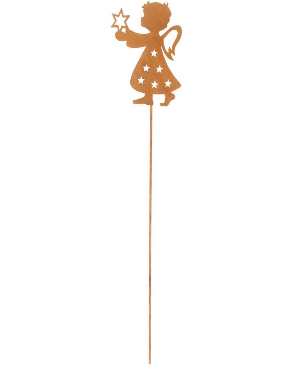 Trend Line Weihnachtsfigur TrendLine Deko Stecker Engel H: 95 cm rost