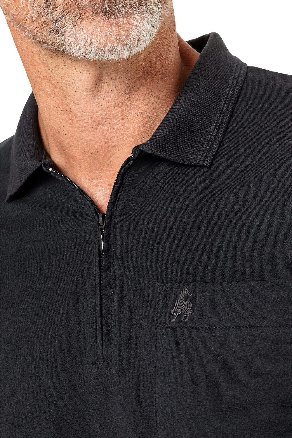 Jacques Britt Langarm-Poloshirt Superweich mit hohem Baumwoll-Anteil