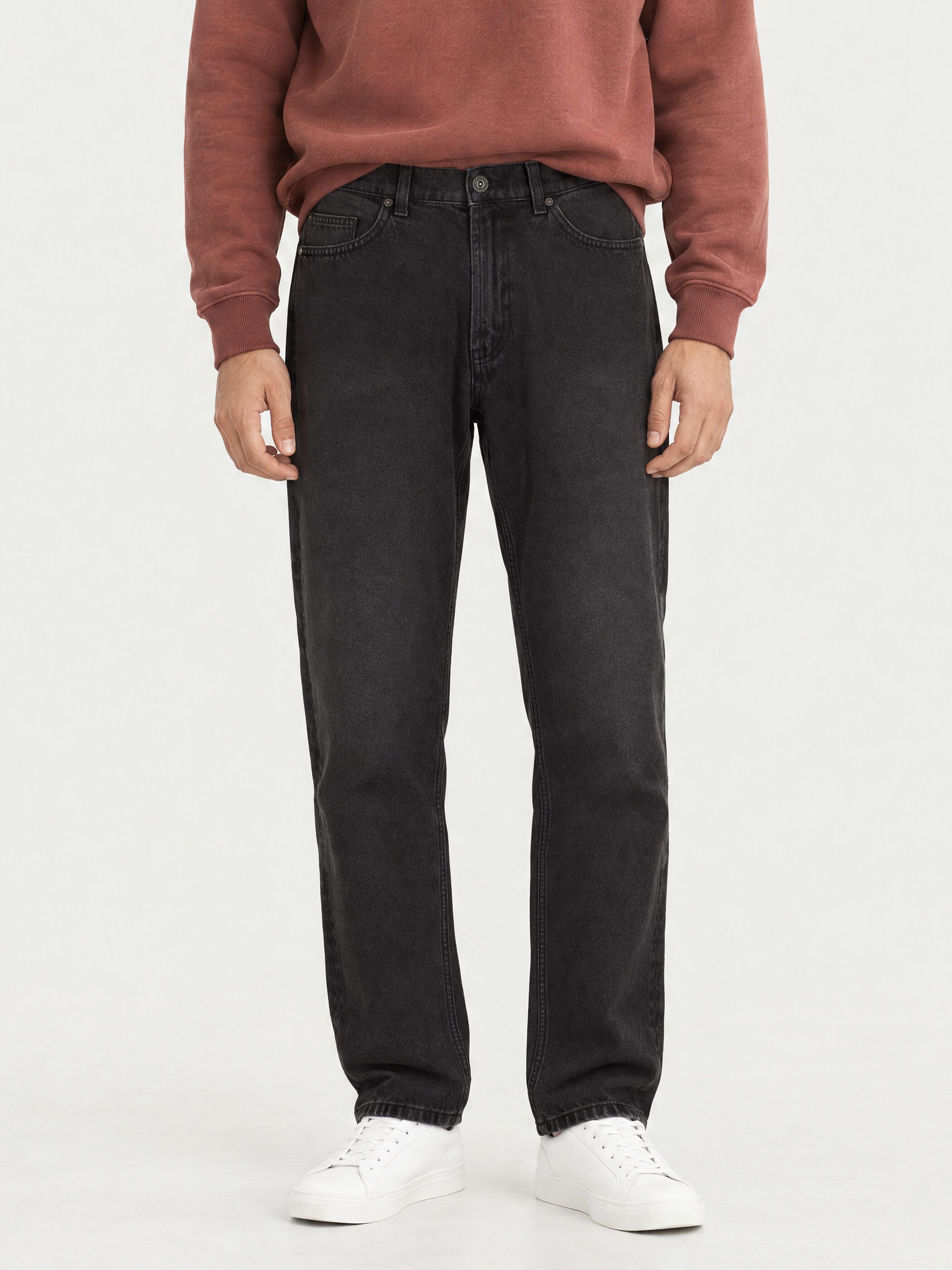 WOTEGA Loose-fit-Jeans Herren Jeans aus Baumwolle Lockere Jeanshose für Männer, 5-Pocket, 100% Baumwolle, Herrenjeans