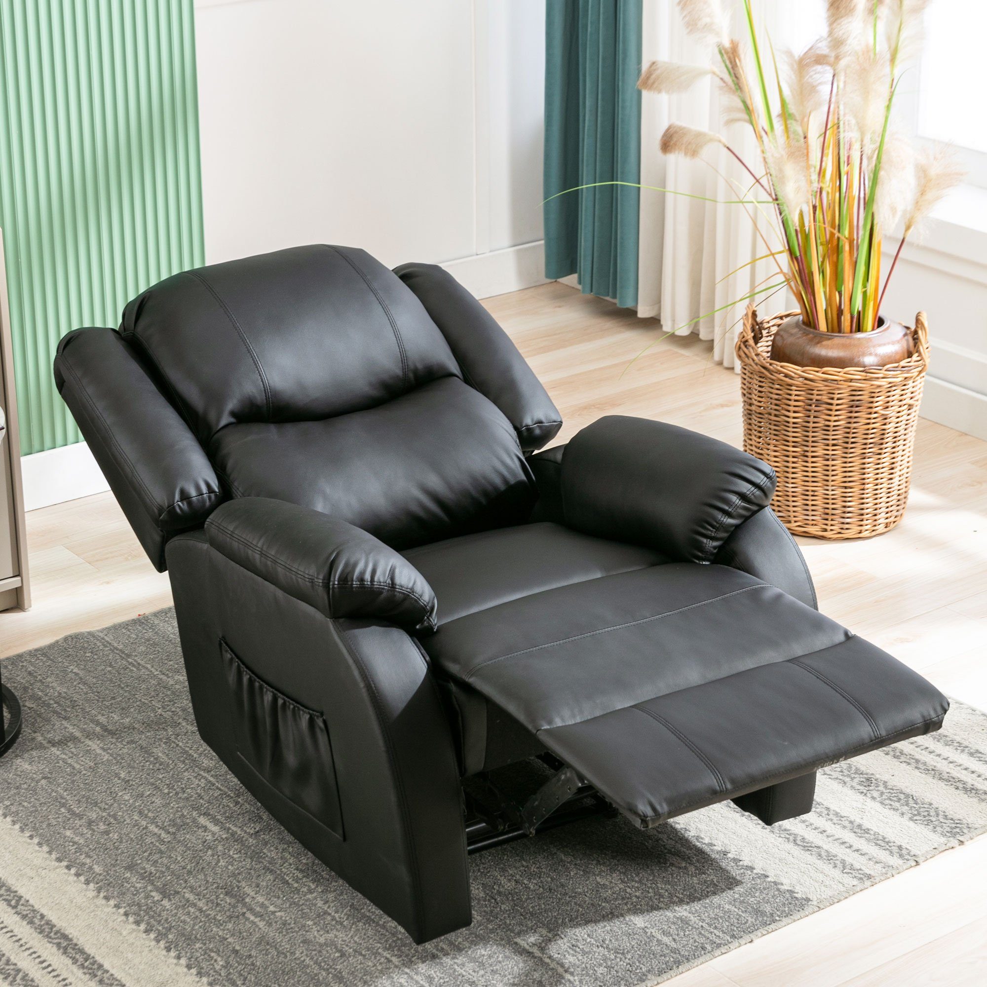 REDOM Relaxsessel Relaxsessel liegen Einzelsesse Fernsehsessel Ausziehließer Liegestuhl (für Wohnzimmer XXL), Sessel Liege Einlades Sofa Akzent Stuhl Handbuch Liege