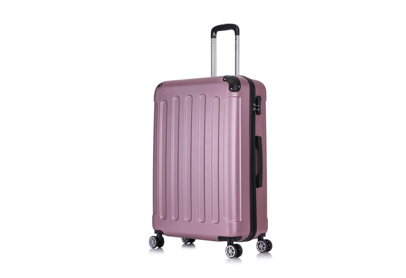 Flexot Hartschalen-Trolley F-2045 Kofferset, 360° Rollen, robuster Reisekoffer, Bordcase, 4 Rollen, Robuster und moderner Koffer mit vier 360° Rollen und Zahlenschloss