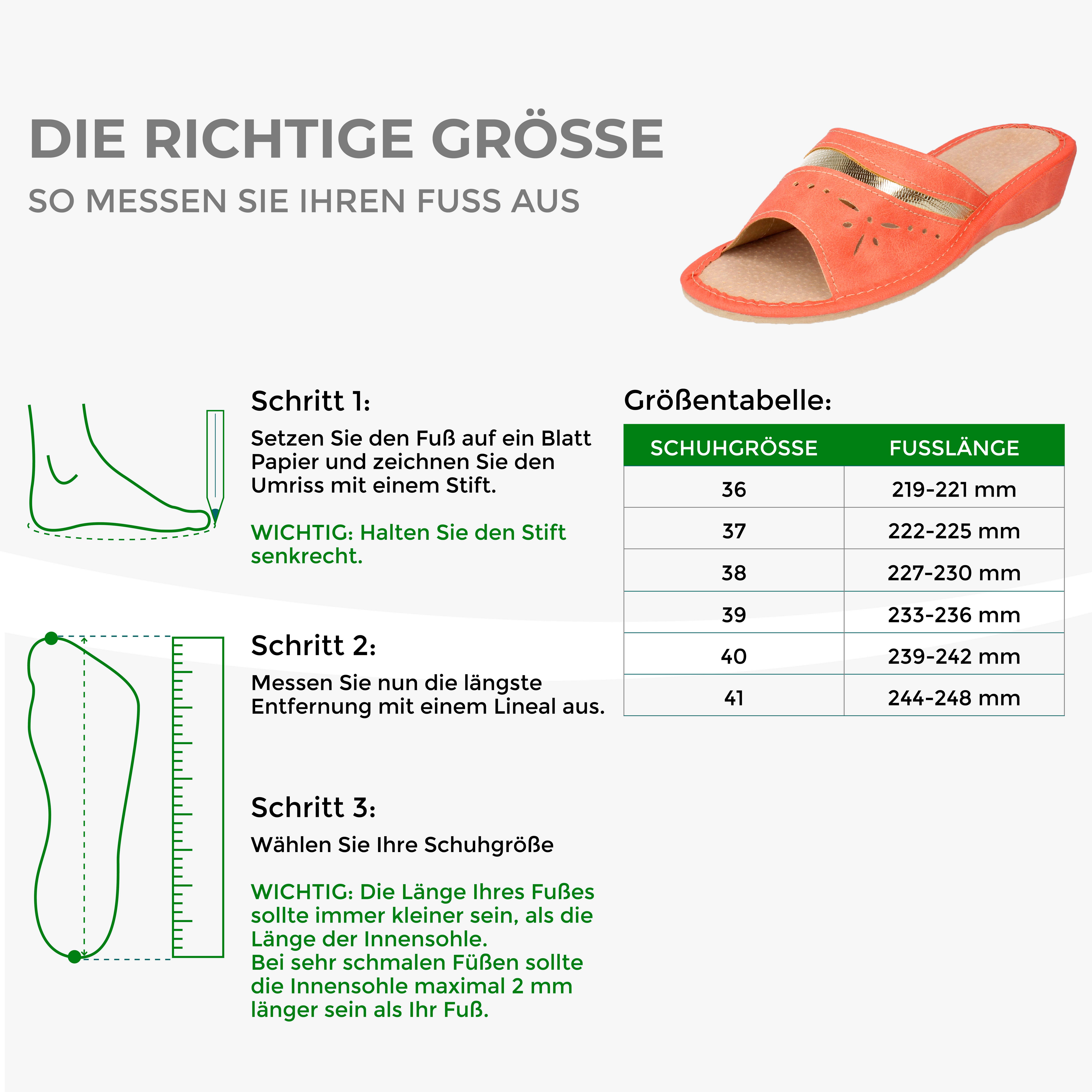 filsko Opatija mit Absatz Damen Hausschuh