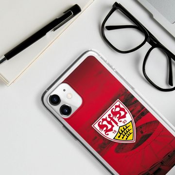 DeinDesign Handyhülle VfB Stuttgart Stadion Offizielles Lizenzprodukt VfB Stadion Rot, Apple iPhone 11 Silikon Hülle Bumper Case Handy Schutzhülle