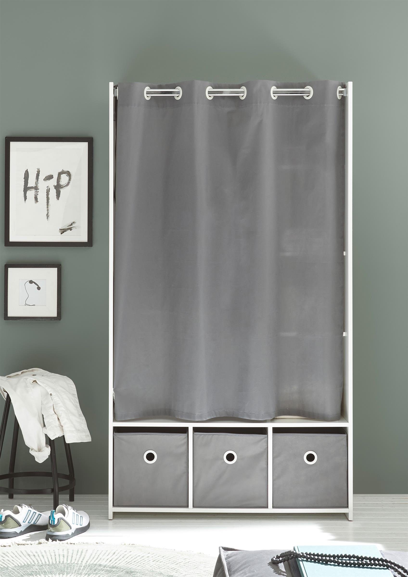 möbelando Kleiderschrank Jill 100 x 180 x 50 cm (B/H/T) günstig online kaufen