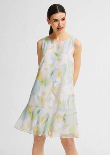 Comma Minikleid »Bedrucktes Kleid aus Chiffon«
