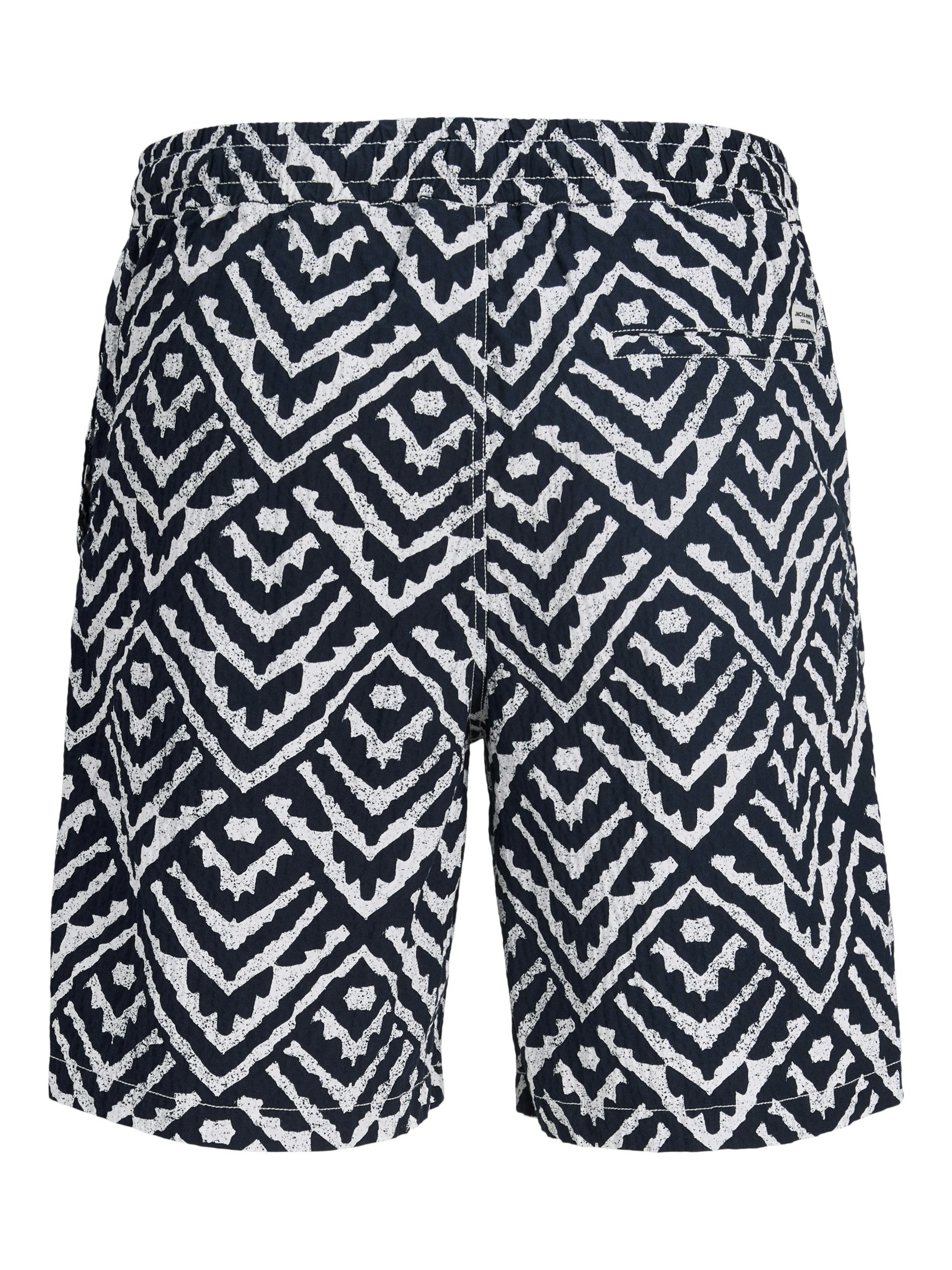 Jack & Jones Bootcuthose JPSTJAIDEN MILO SEERSUCKER SHORT SR, Sky Captain/AOP