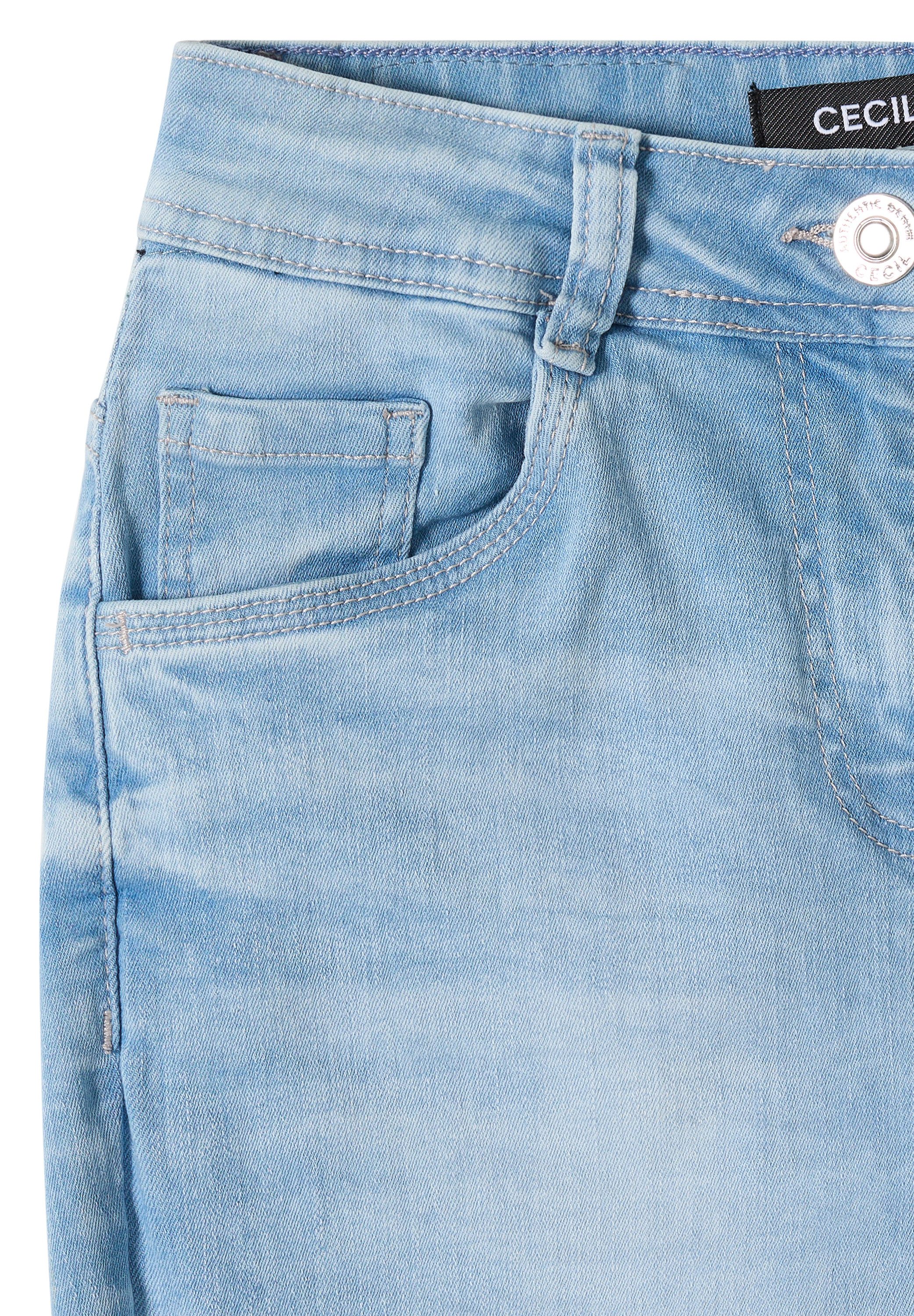 CECIL Slim-fit-Jeans aus Baumwolle mit Stretchanteil – Bild 3 von 5