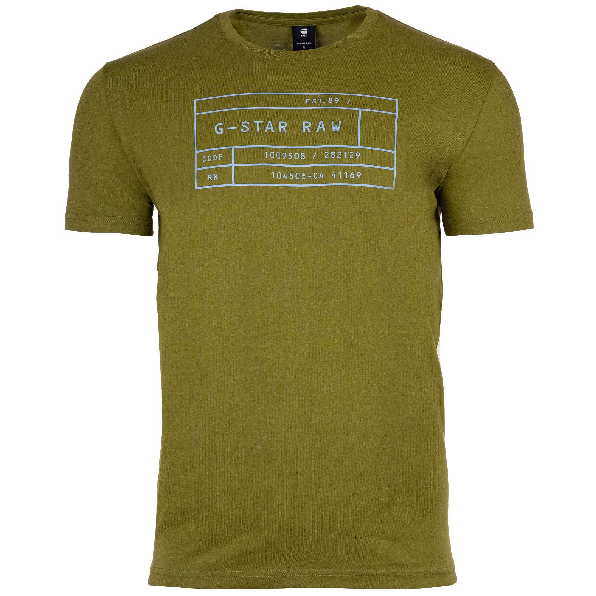 Rundhals Graphic, Pack RAW Grün/Beige T-Shirt, 2er T-Shirt - Herren G-Star