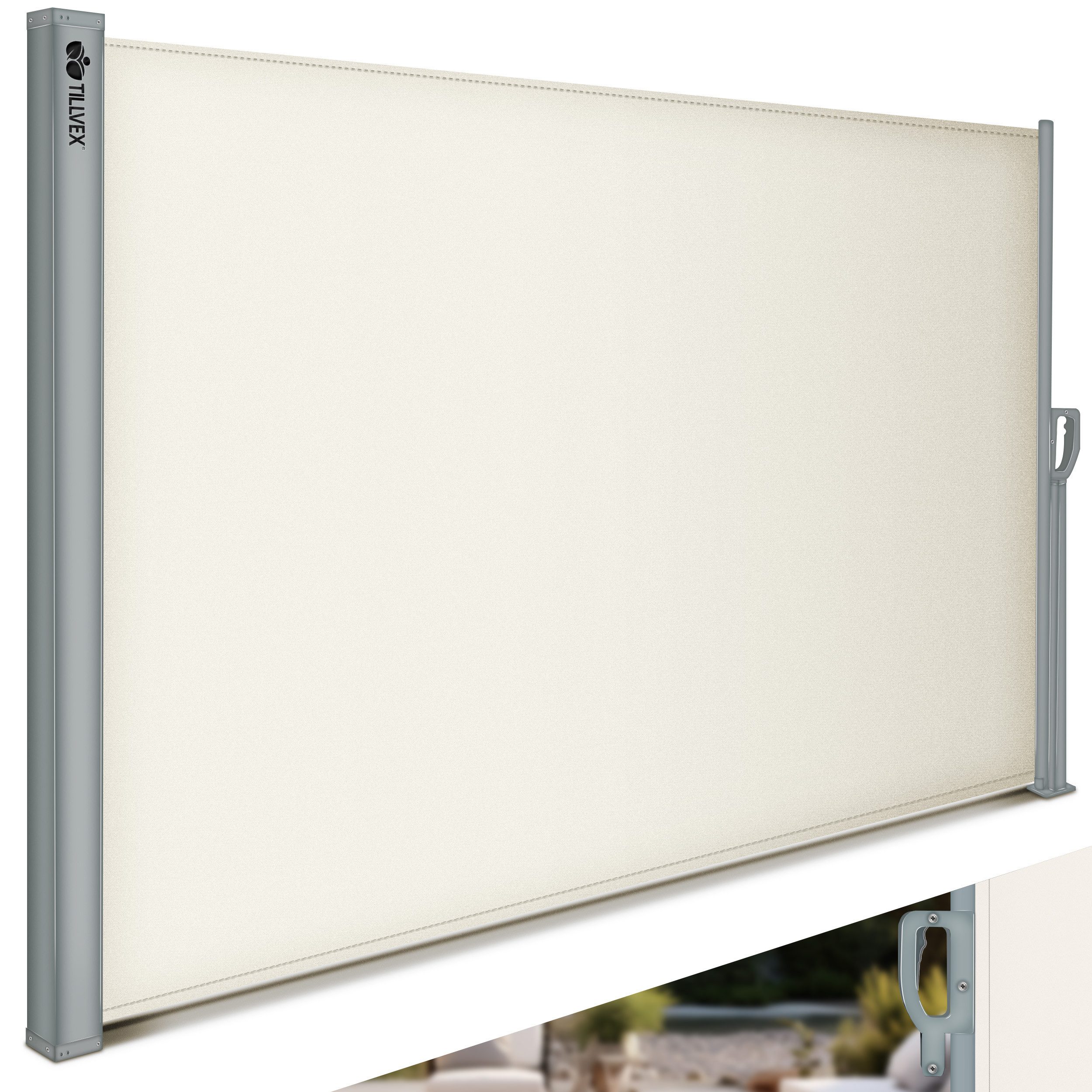 tillvex Seitenmarkise tillvex® Seitenmarkise ausziehbar Markise Wandmarkise günstig online kaufen