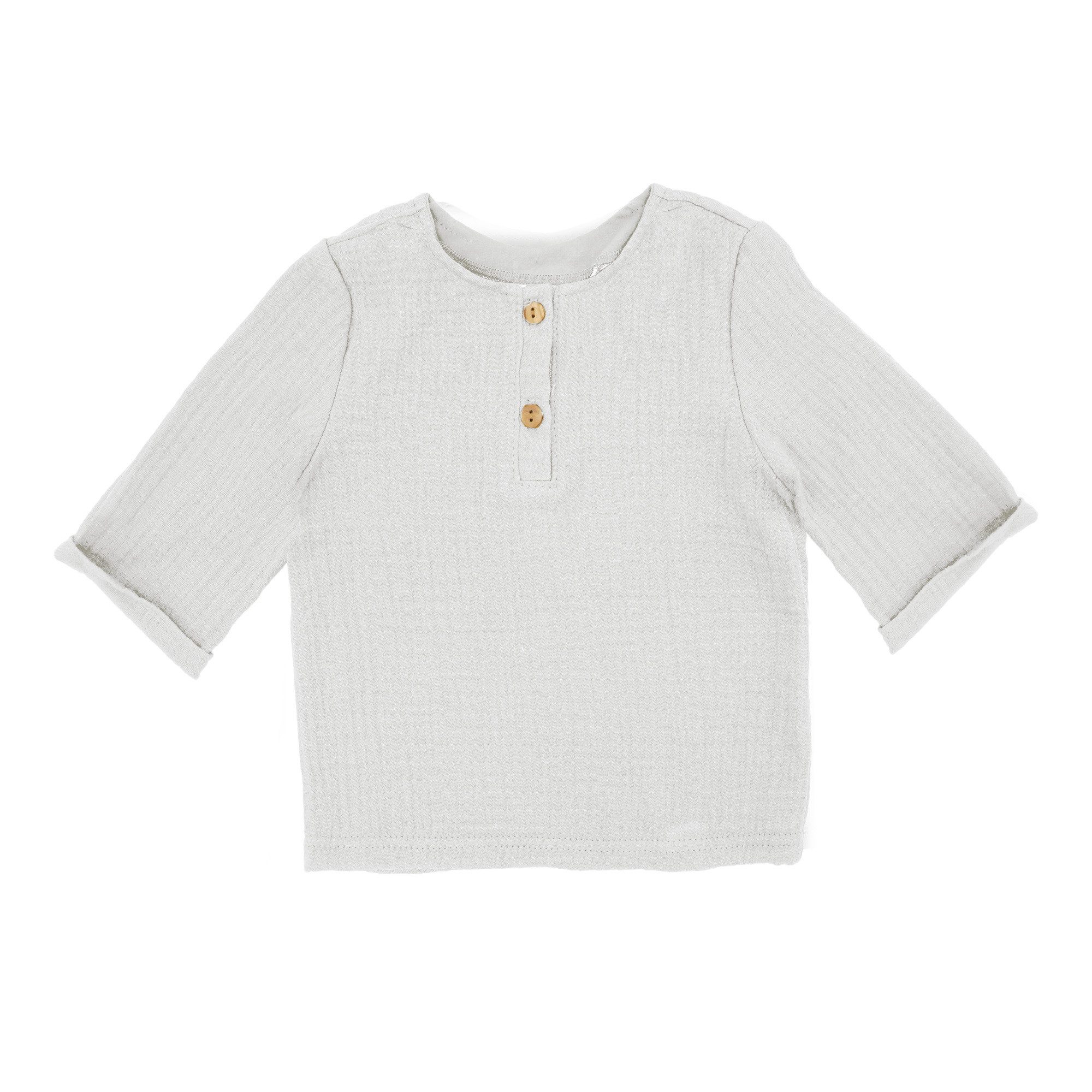 T-Shirt GOTS BABY BOY-Hemd, 3/4 Arm Musselin