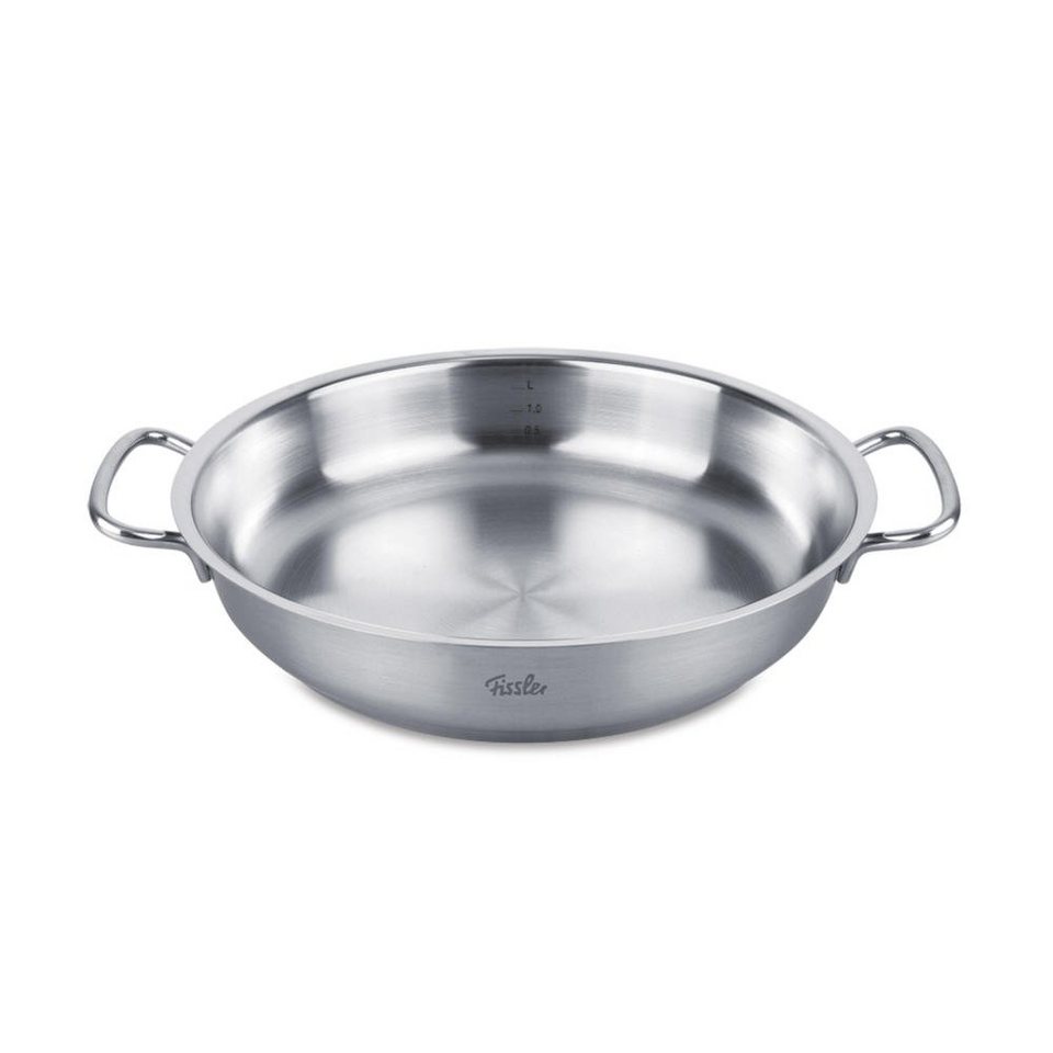 Fissler Servierpfanne Original-Profi Collection Edelstahl Induktion 28cm,  Edelstahl 18/10 (1-tlg), Gekapselter Allherdboden